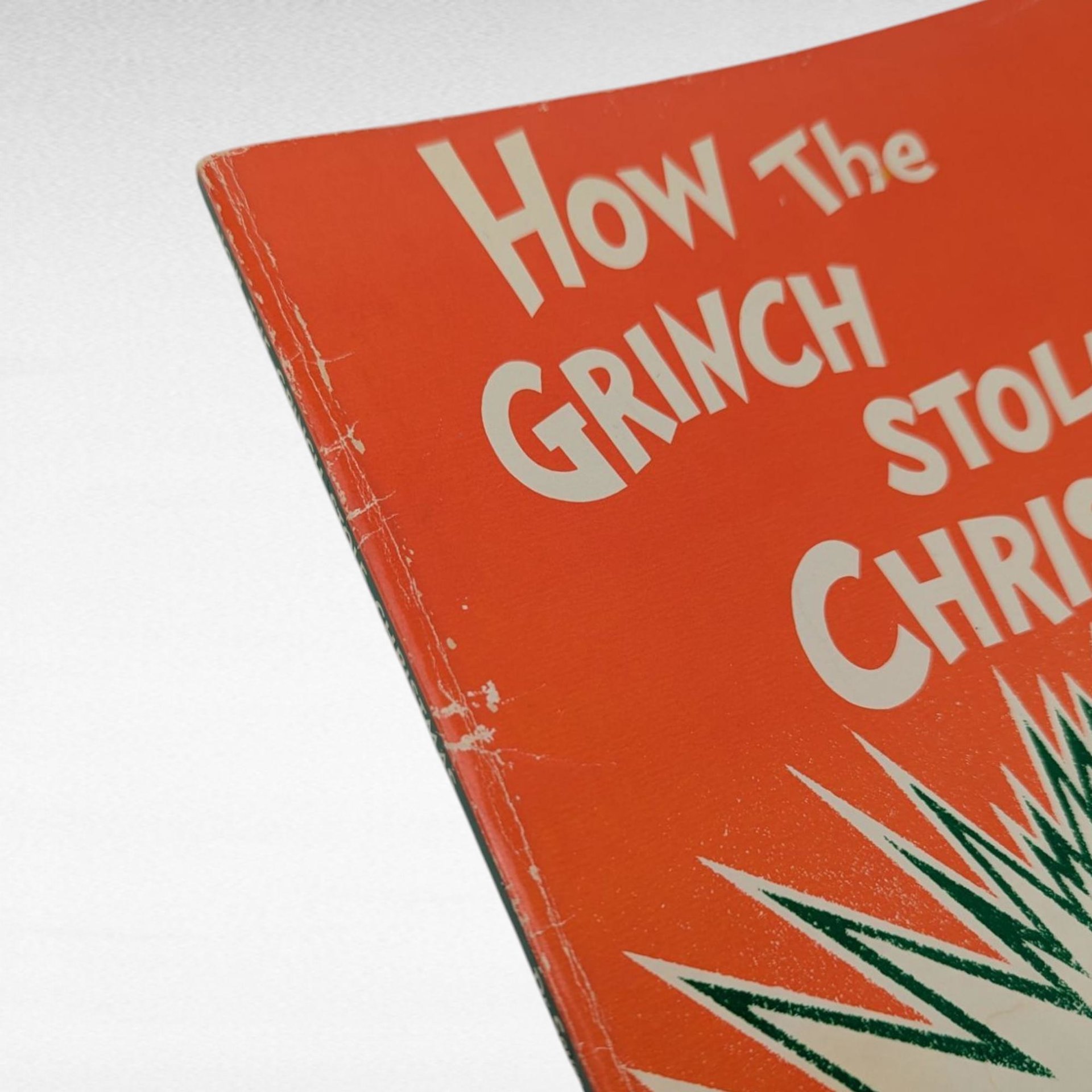 Vintage 1985 How the Grinch Stole Christmas Book, Dr. Seuss Softcover, Holiday Story, Gift for Children