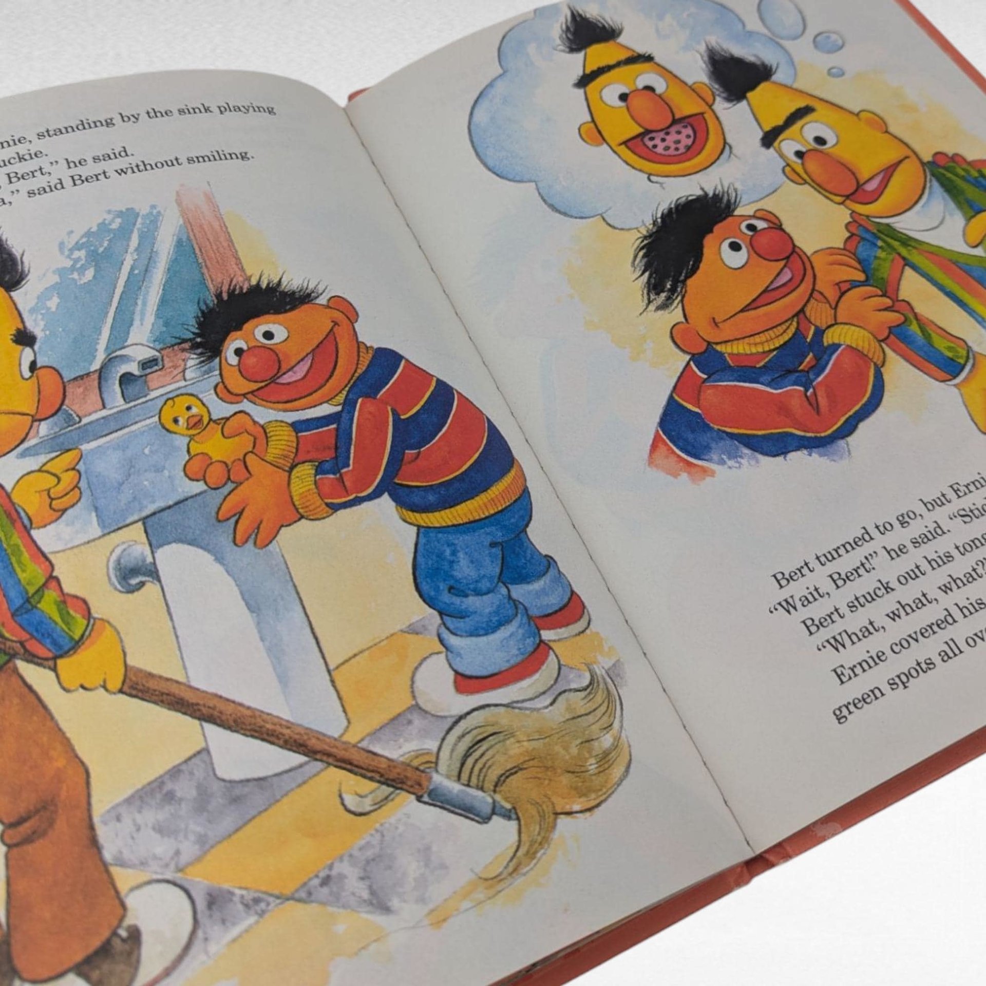 1992 Sesame Street Fooled You Bert! Hardcover Book, Bert and Ernie Story, Children's Book Gift