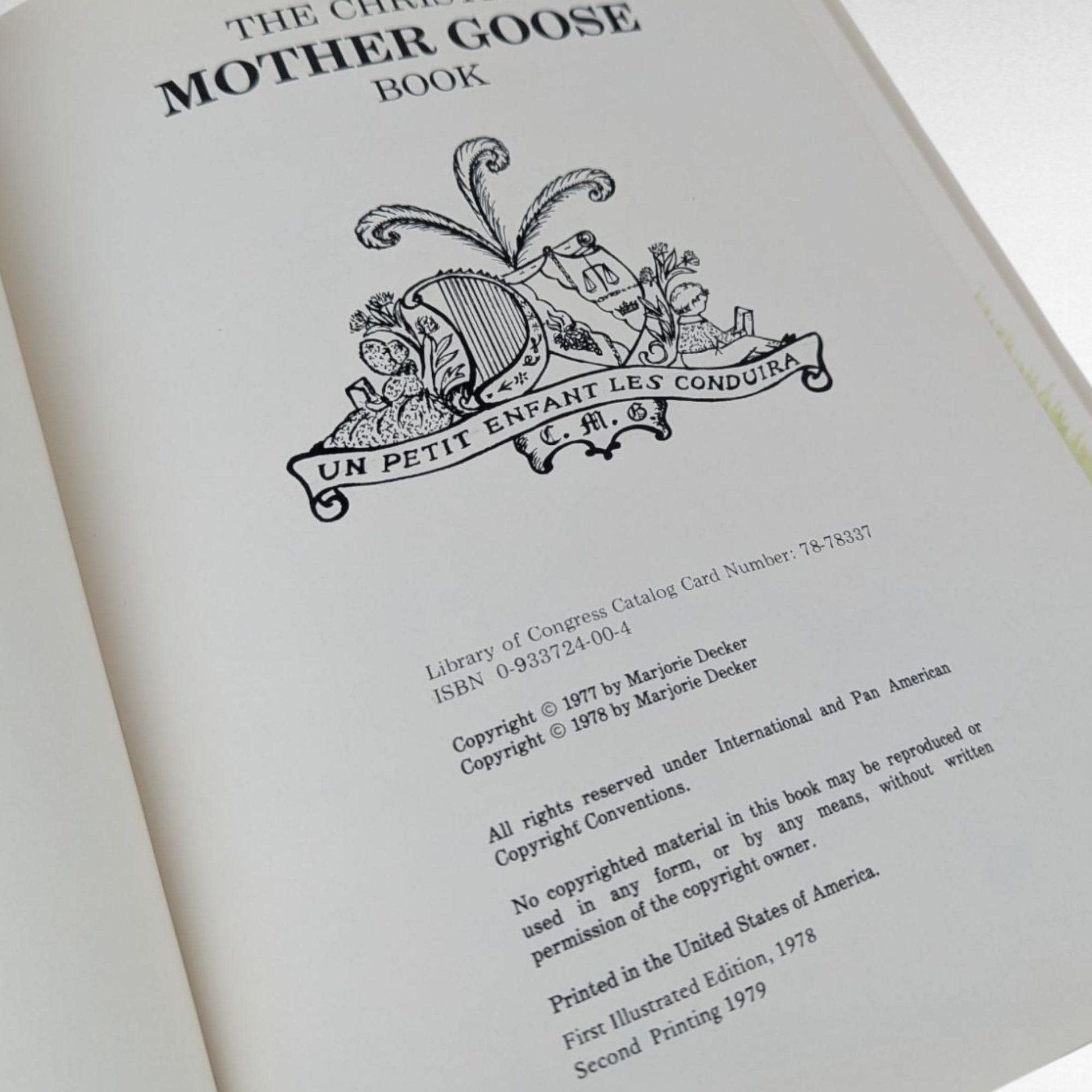 1978 Christian Mother Goose Hardcover, Marjorie Ainsborough Decker, Vintage Religious Children's Book