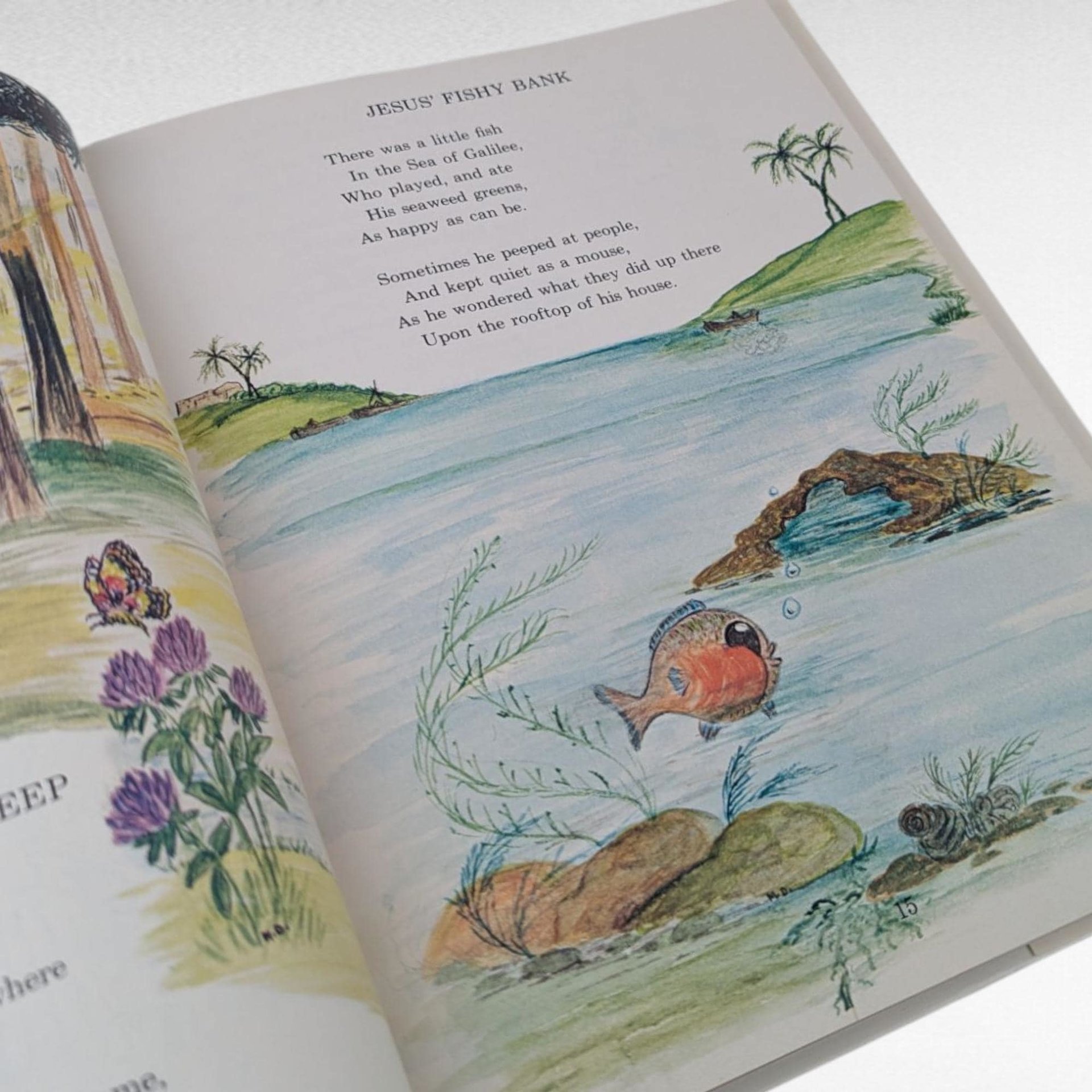 1978 Christian Mother Goose Hardcover, Marjorie Ainsborough Decker, Vintage Religious Children's Book