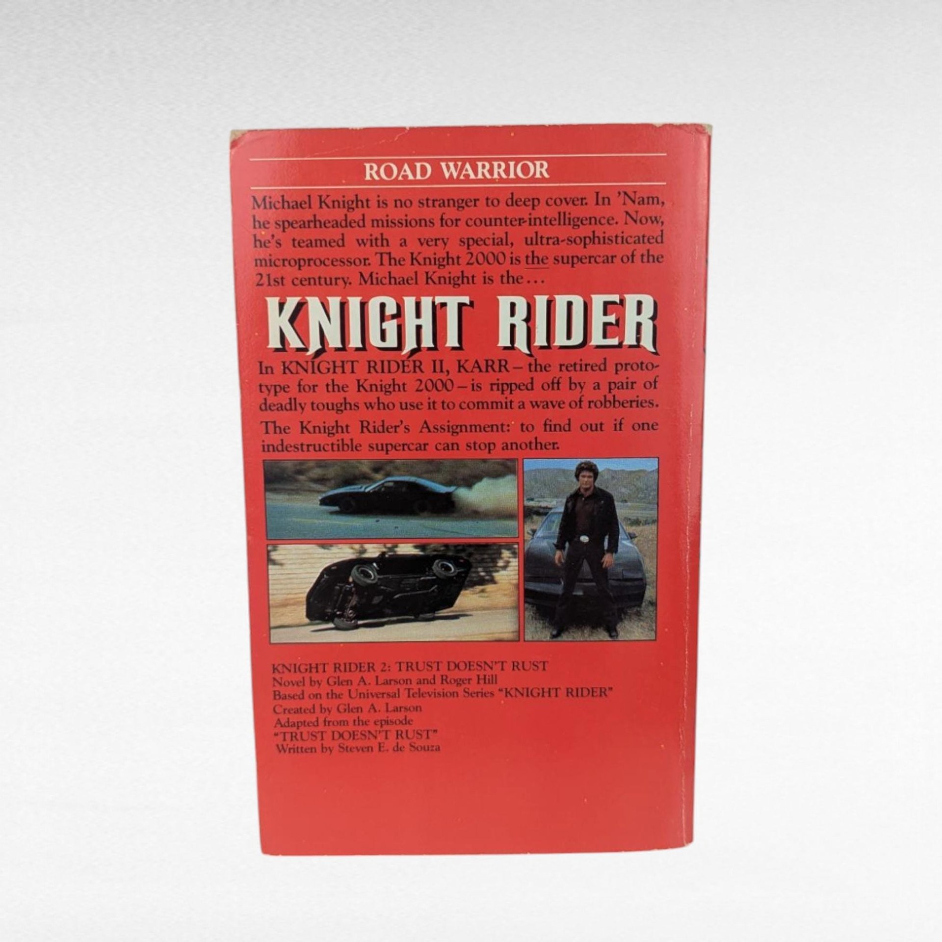 Vintage 1984 Knight Rider Book, Trust Doesn't Rust, First Printing, Glen A. Larson, TV Show Tie-in, 80s Nostalgia