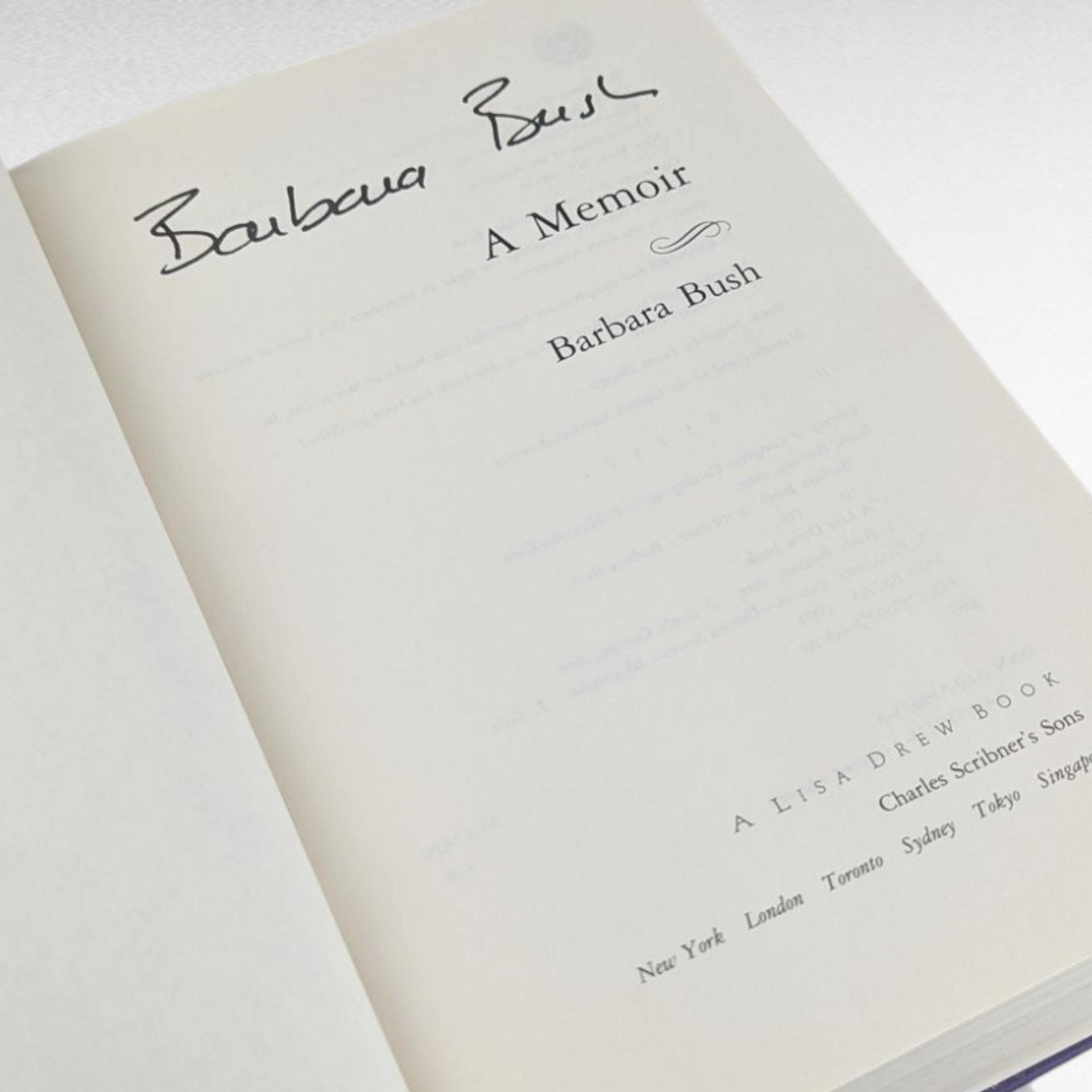 1994 Barbara Bush Memoir, Hardcover Biography, First Lady Book, Political History, Presidential Family, Vintage Nonfiction