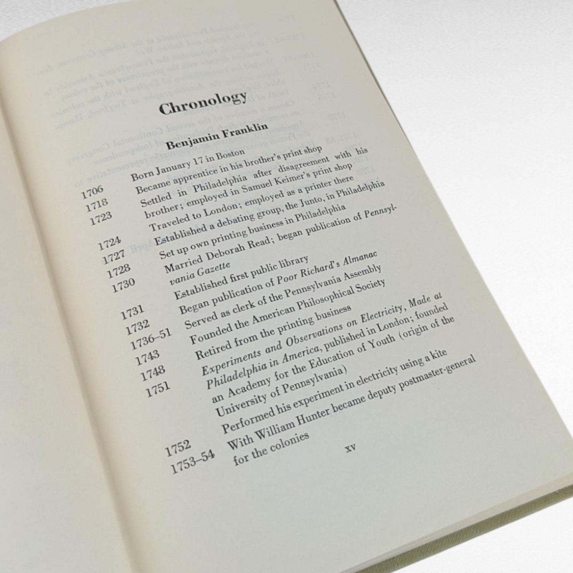 1956 Benjamin Franklin Autobiography, Hardcover, Vintage American History, Gift for Scholar