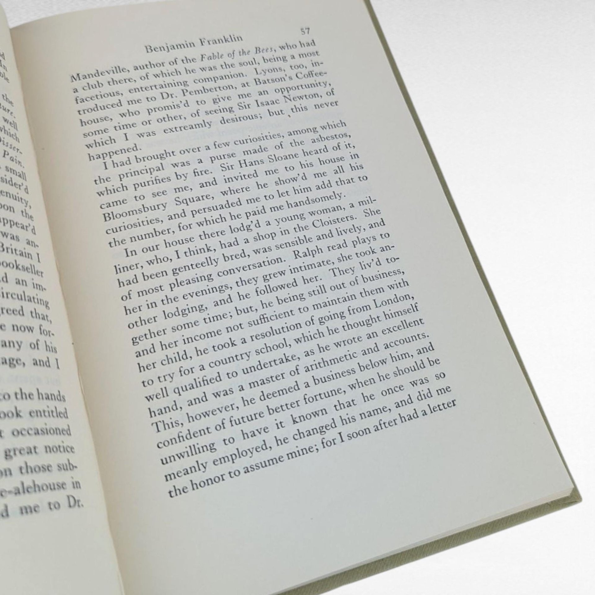 1956 Benjamin Franklin Autobiography, Hardcover, Vintage American History, Gift for Scholar