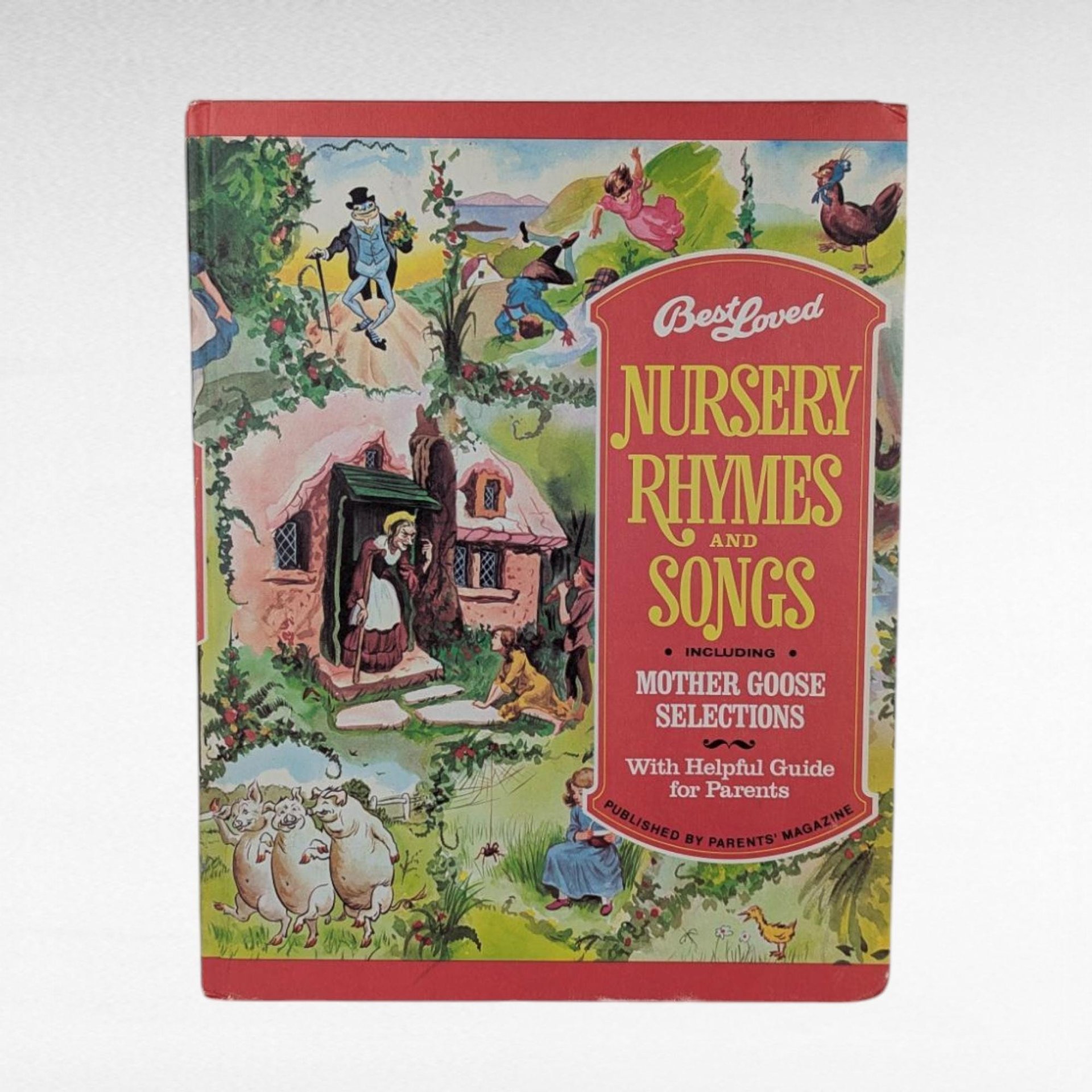 1974 Nursery Rhymes Songs Book Illustrated Children's Literature Gift for Kids