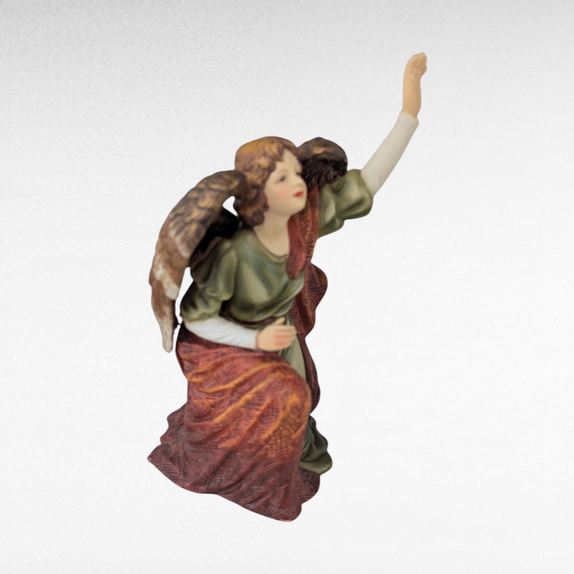 1999 Grandeur Noel Porcelain Angel Pair - Vintage Holiday Decor