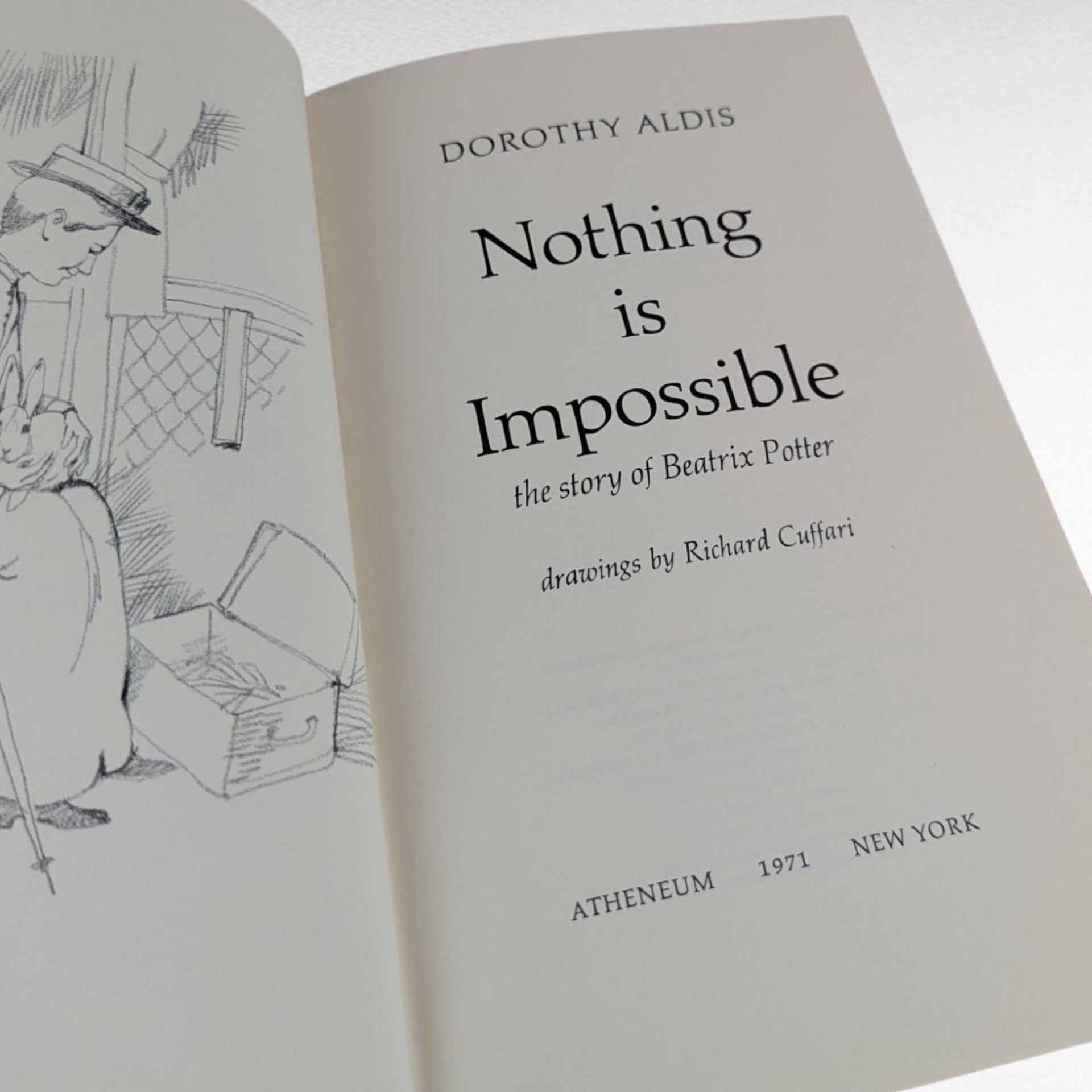 1971 Beatrix Potter Biography Hardcover, Dorothy Aldis Book, Vintage Children's Literature History, Collectible Author