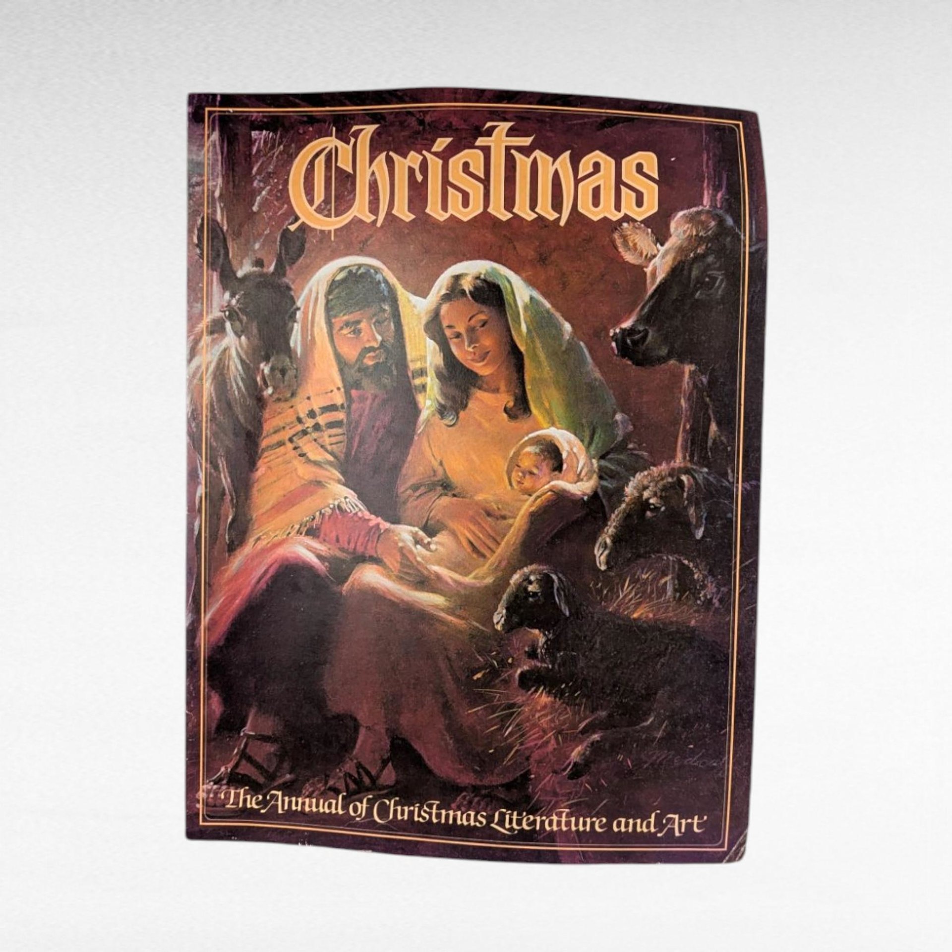 Vintage 1980s Christmas Literature Art Annuals Set of 3 Holiday Reading