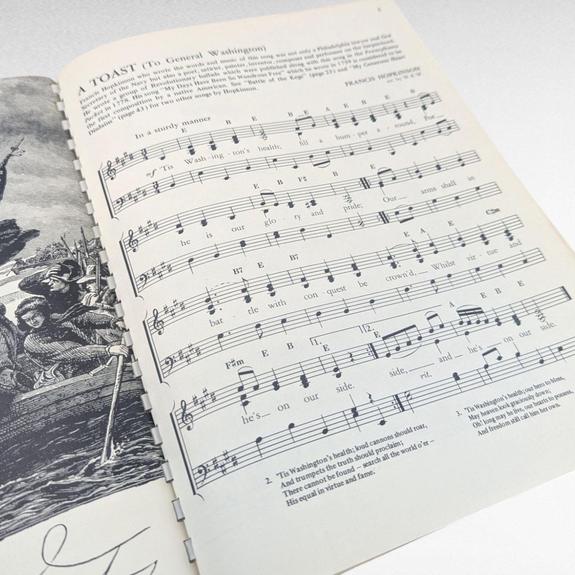 1975 Bicentennial Songbook Vol 1, American History Music, Vintage Sheet Music Collection, Gift for History Buff