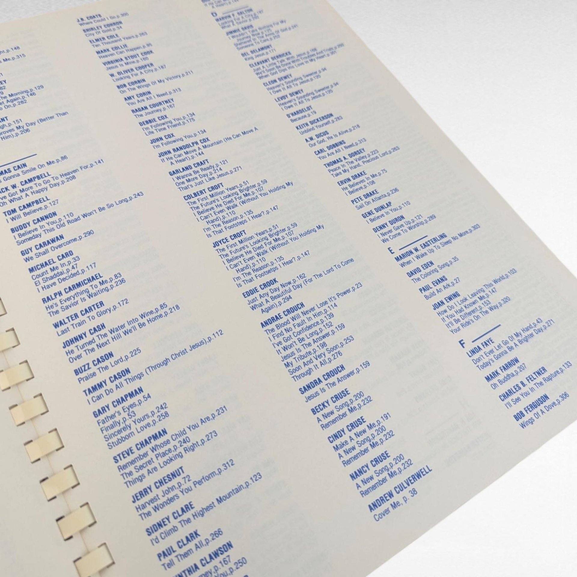 1983 Gospel Songbook, Vintage Christian Music, Over 500 Songs, Gift for Church Musician
