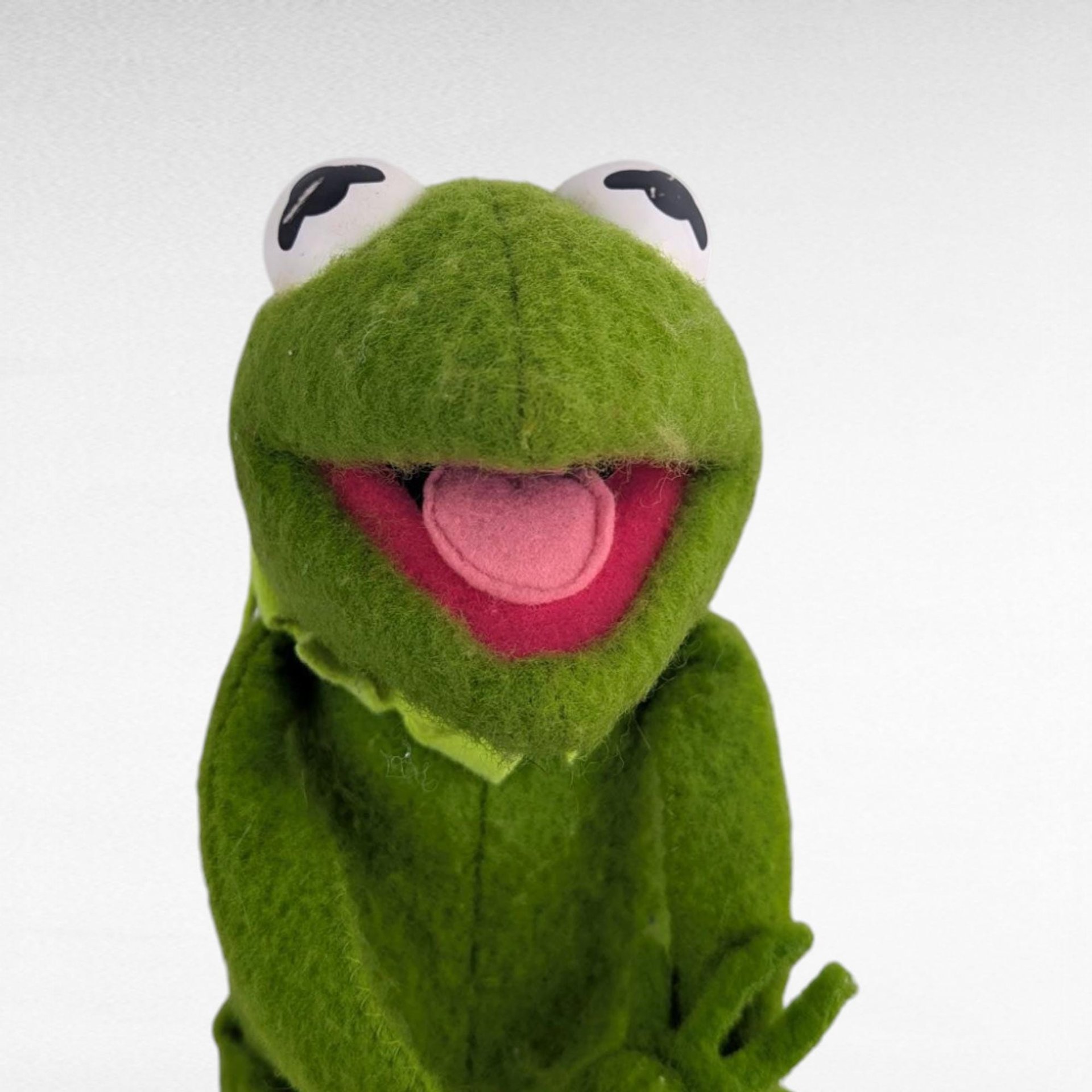 1976 Fisher Price Kermit Frog Doll, Vintage Muppets Toy, Posable Plush Figure, Classic TV Character Gift