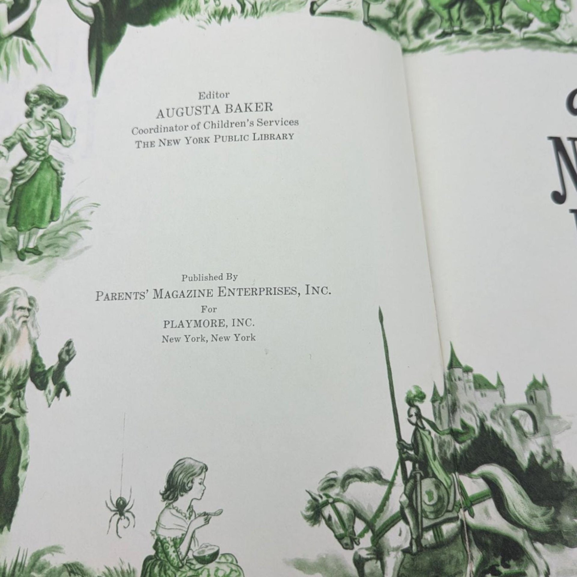 Vintage 1973 Nursery Rhymes and Songs Book Mother Goose Illustrated Children's Storybook Gift for Kids Nostalgic Childhood Decor