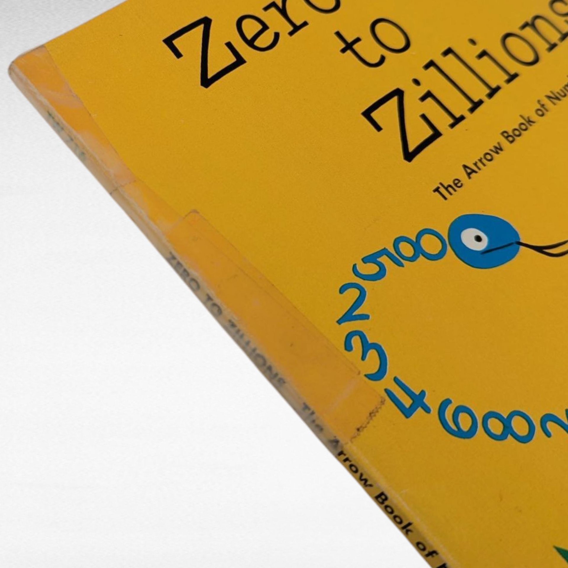 Vintage 1972 Zero to Zillions Number Magic Book Arrow Softcover Illustrated Math for Kids Educational Gift