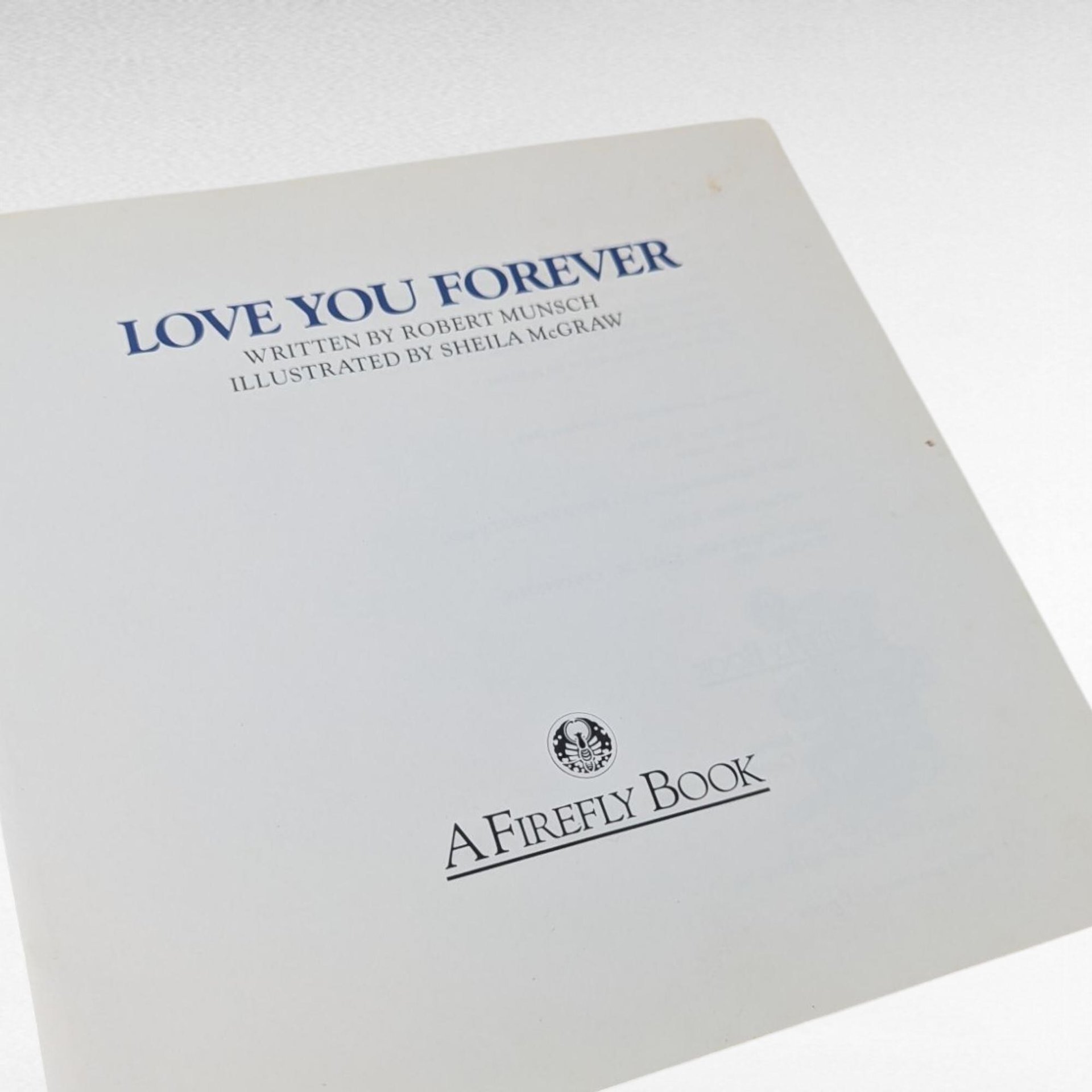 1996 Love You Forever Softcover, Robert Munsch Book, Illustrated Children's Story