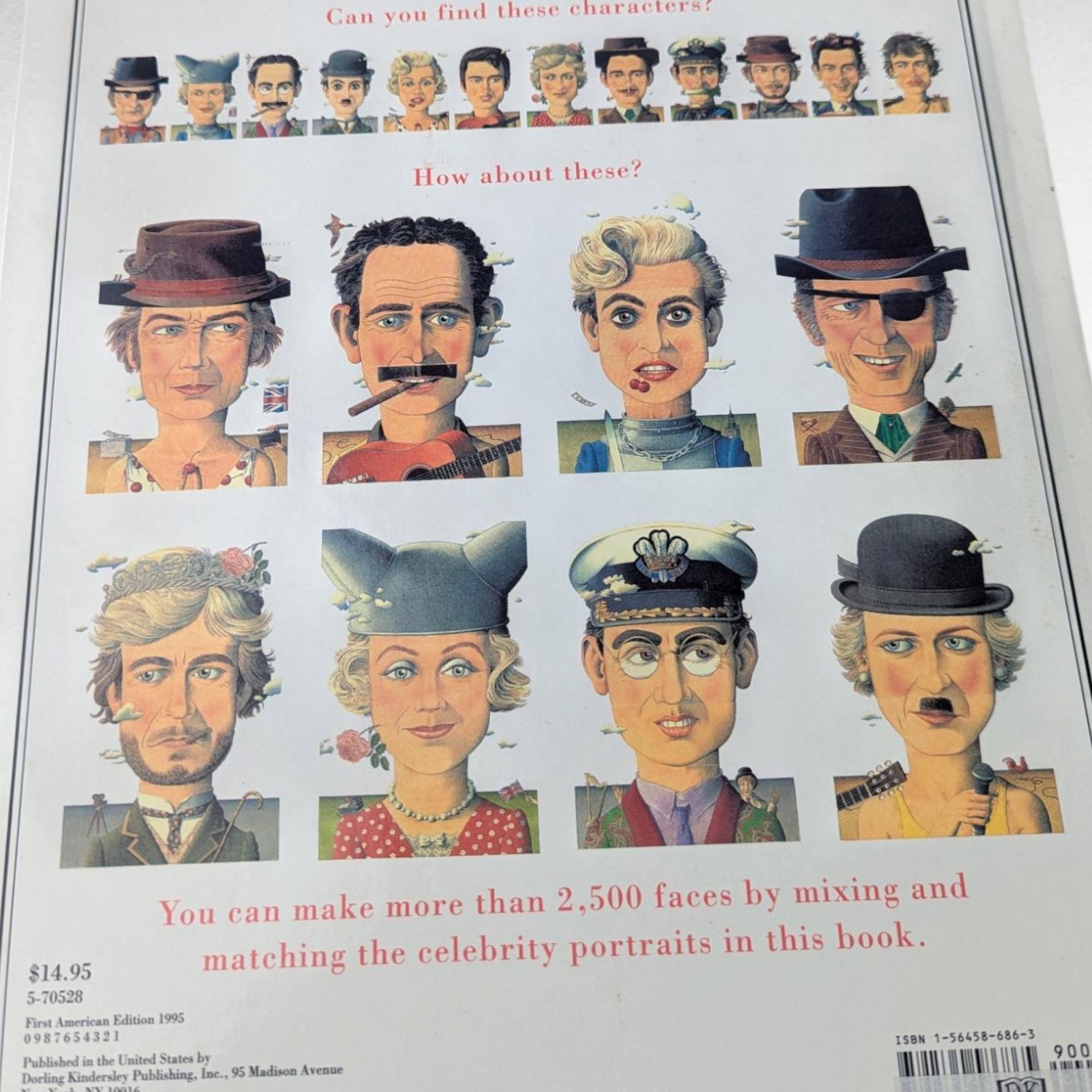 Vintage 1995 Famous Faces Norman Messenger Hardcover Book Princess Diana Caricature Art Gift for Royal Collectors, Unique Coffee Table Book