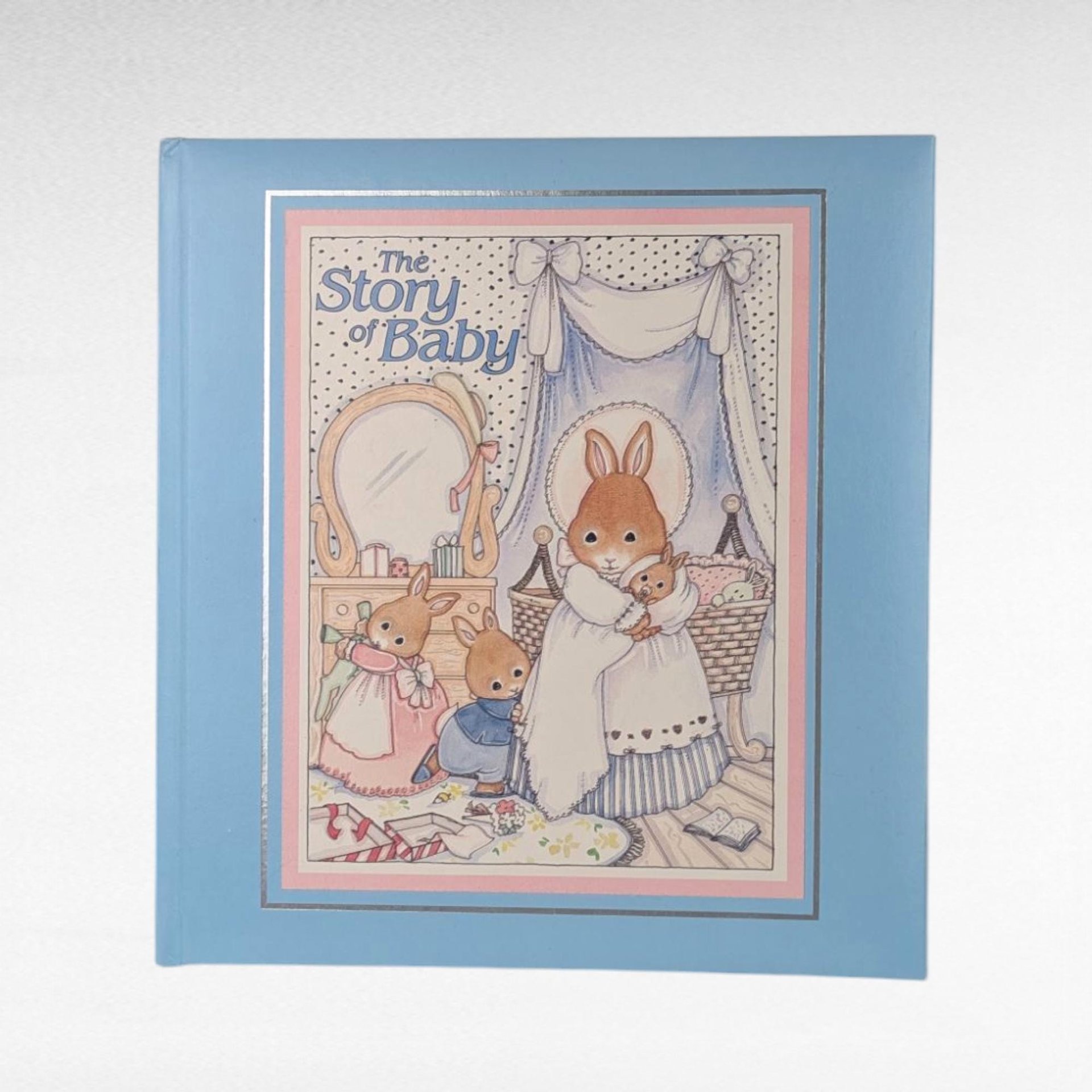 Vintage 1987 The Story of Baby Memory Book Cara Marks Illustrations C.R. Gibson Photo Album Keepsake Gift for New Parents, Baby Shower Gift