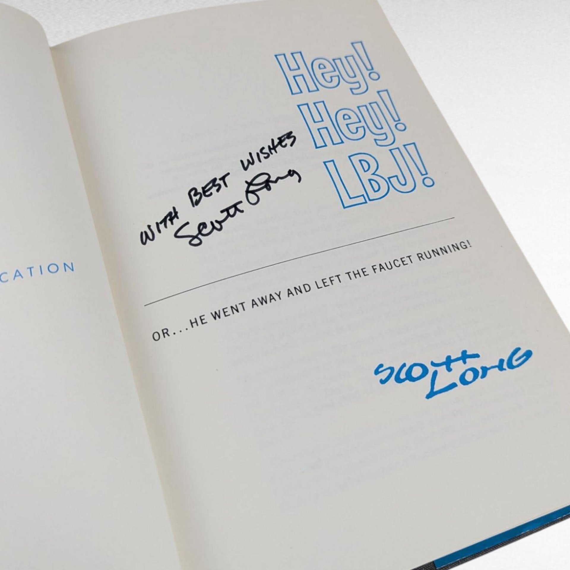 1969 Hey Hey LBJ Autographed Hardcover, Scott Long Political Humor Book, Vintage LBJ Memorabilia, Gift for History Buff