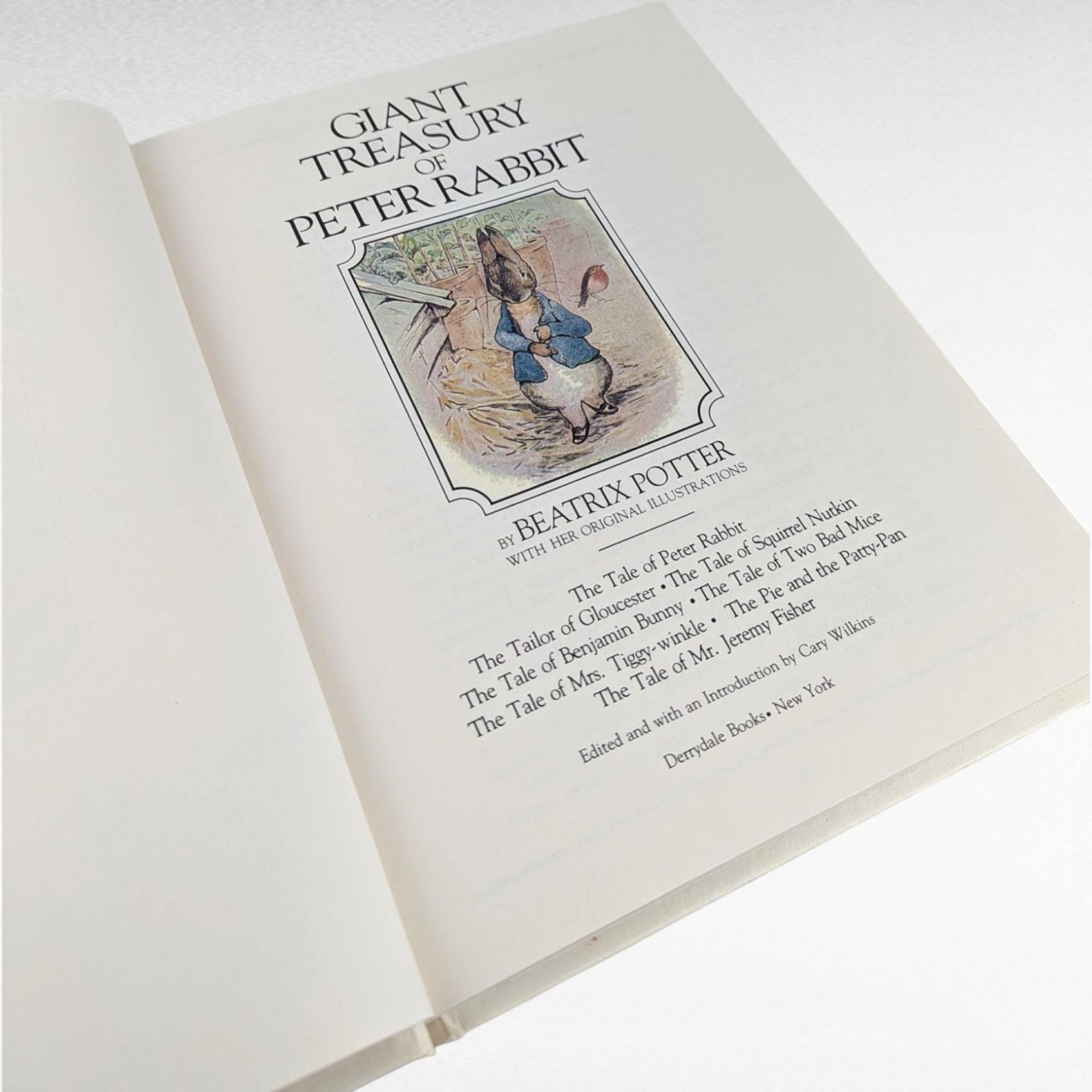 1980 Giant Treasury Peter Rabbit, Beatrix Potter Hardcover, Vintage Children's Book, Nursery Decor, Gift for Baby