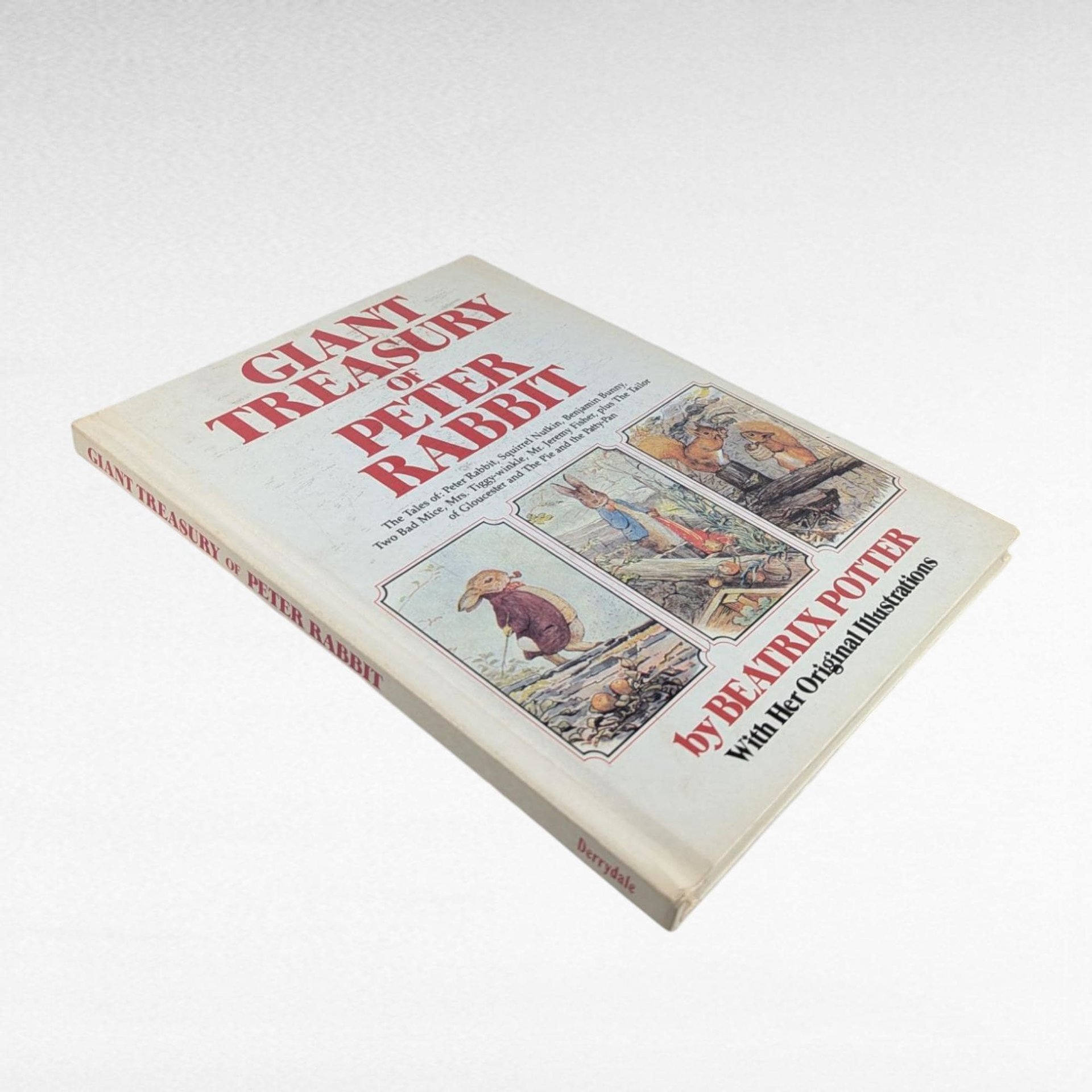 1980 Giant Treasury Peter Rabbit, Beatrix Potter Hardcover, Vintage Children's Book, Nursery Decor, Gift for Baby