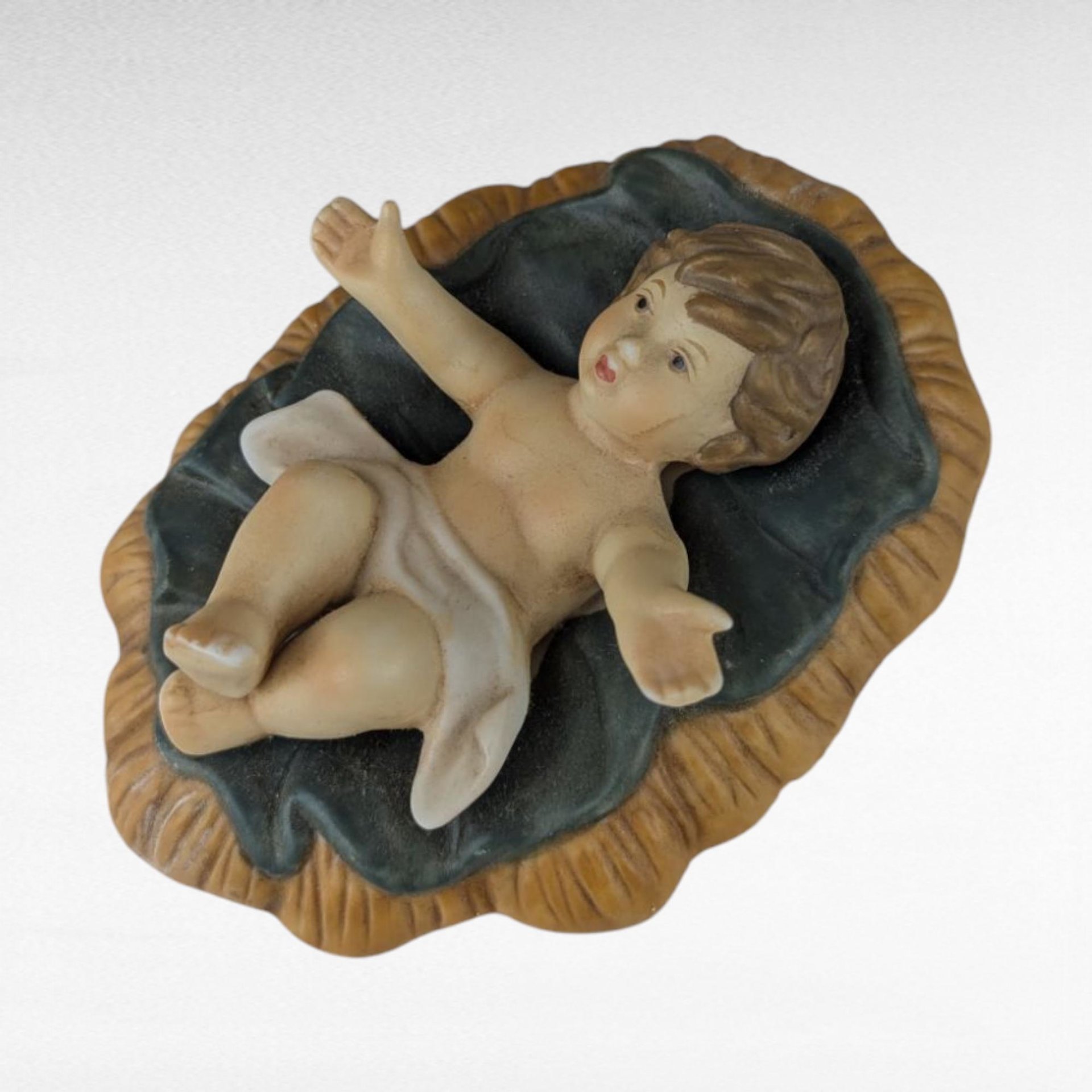 Vintage Kurt Adler Porcelain Nativity Set, 3 Piece Holy Family, Christmas Decor, Religious Gift