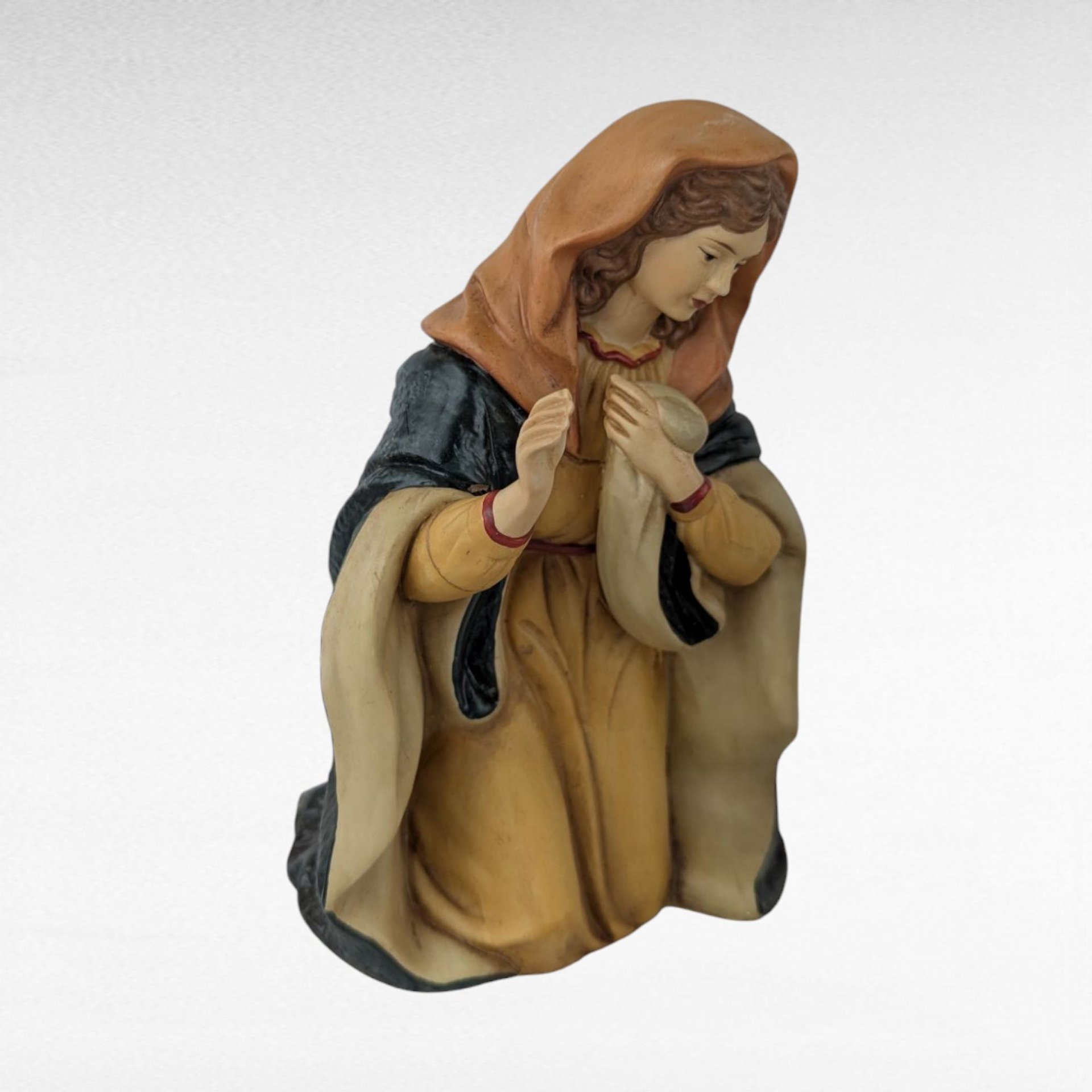 Vintage Kurt Adler Porcelain Nativity Set, 3 Piece Holy Family, Christmas Decor, Religious Gift