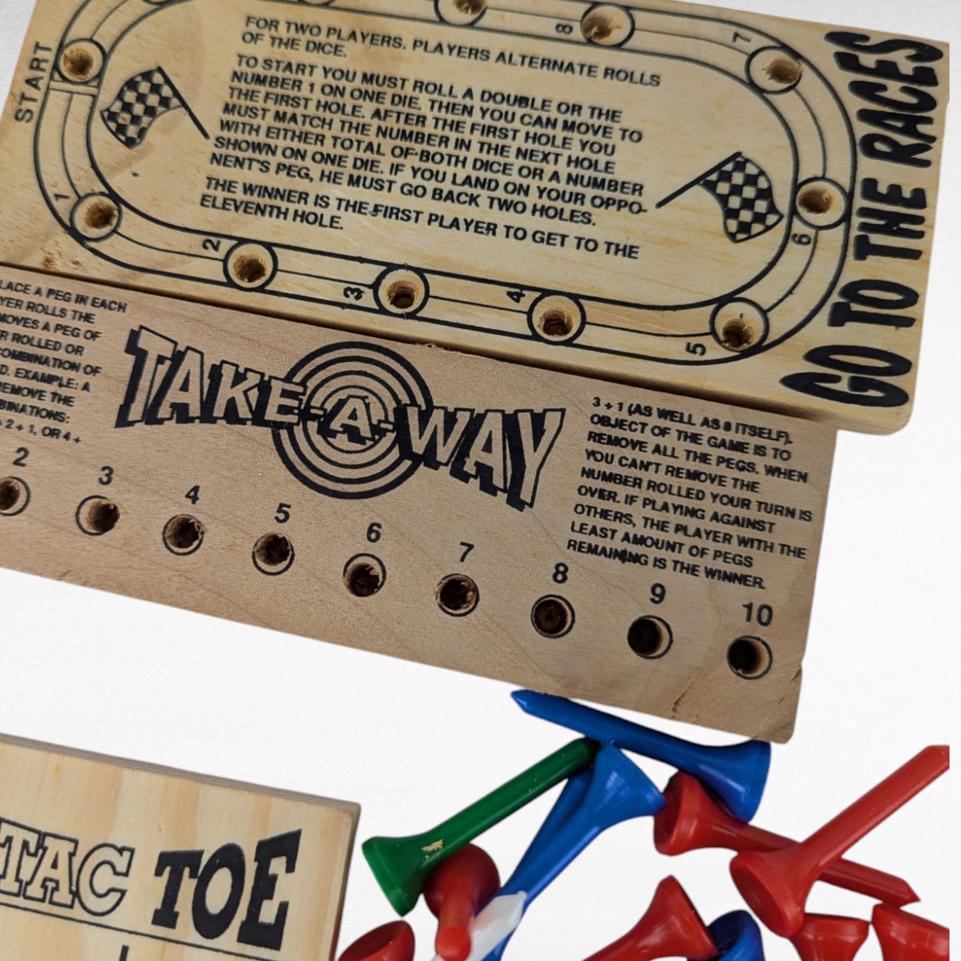 Vintage Chadwick Set of 7 Peg Games, 1980s Wooden Puzzles, Complete Game Set, Family Fun Gift