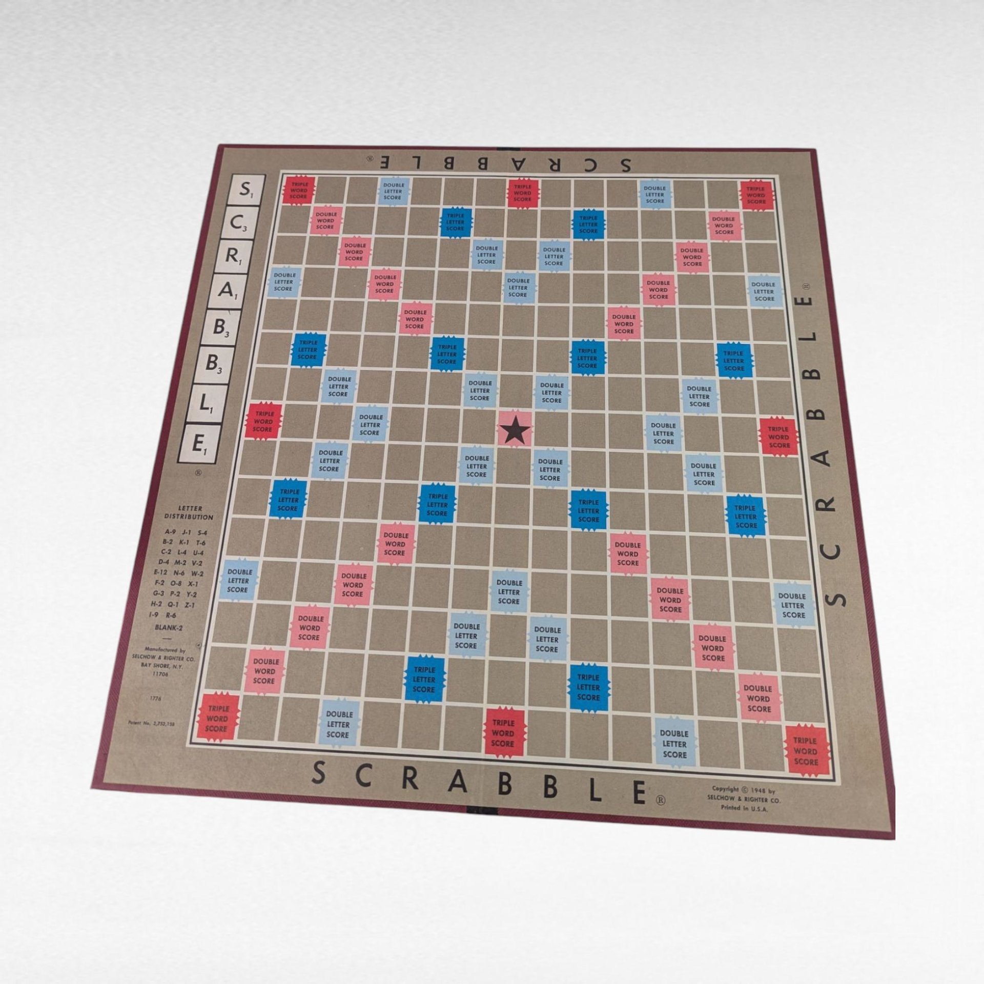 1976 Scrabble Game, Selchow & Righter, Complete Vintage Word Game, Family Game Night, Literary Gift
