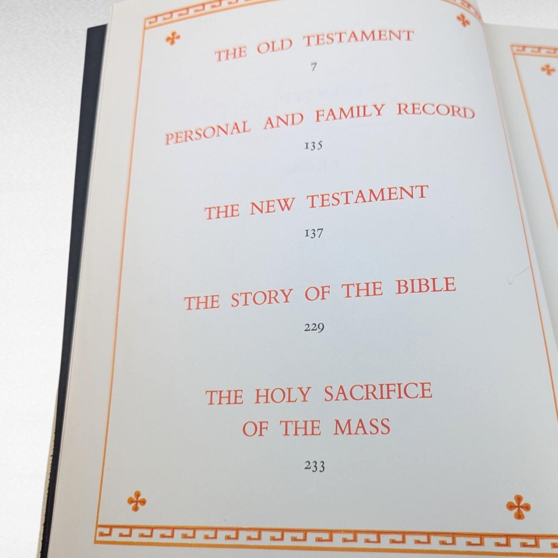 Vintage 1960 Catholic Holy Bible, Elsa Jane Werner, Charles Hartman, Old & New Testament, Illustrated Hardcover