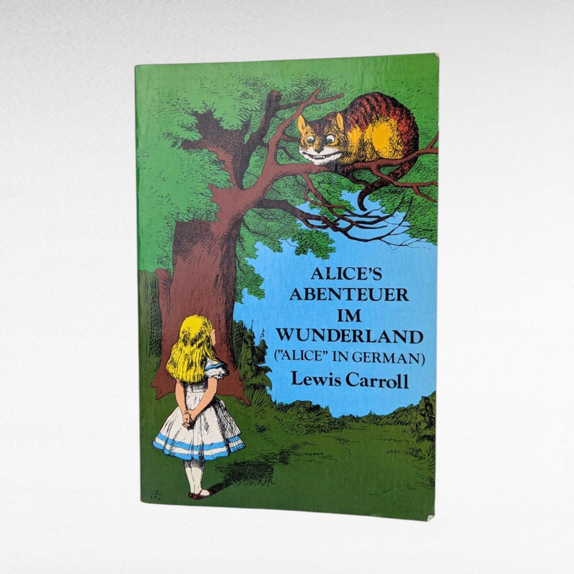 1974 German Alice in Wonderland Book, Lewis Carroll Softcover, Alice's Abenteuer, Bilingual Reader Gift, Vintage Children's Literature