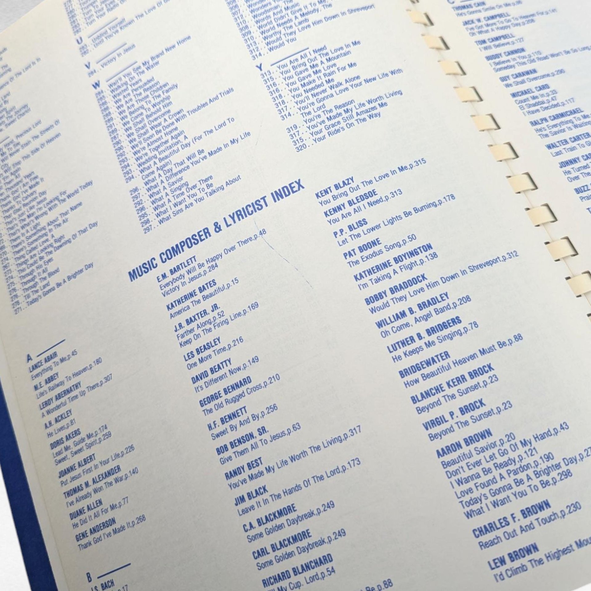 1983 Gospel Songbook, Vintage Christian Music, Over 500 Songs, Gift for Church Musician