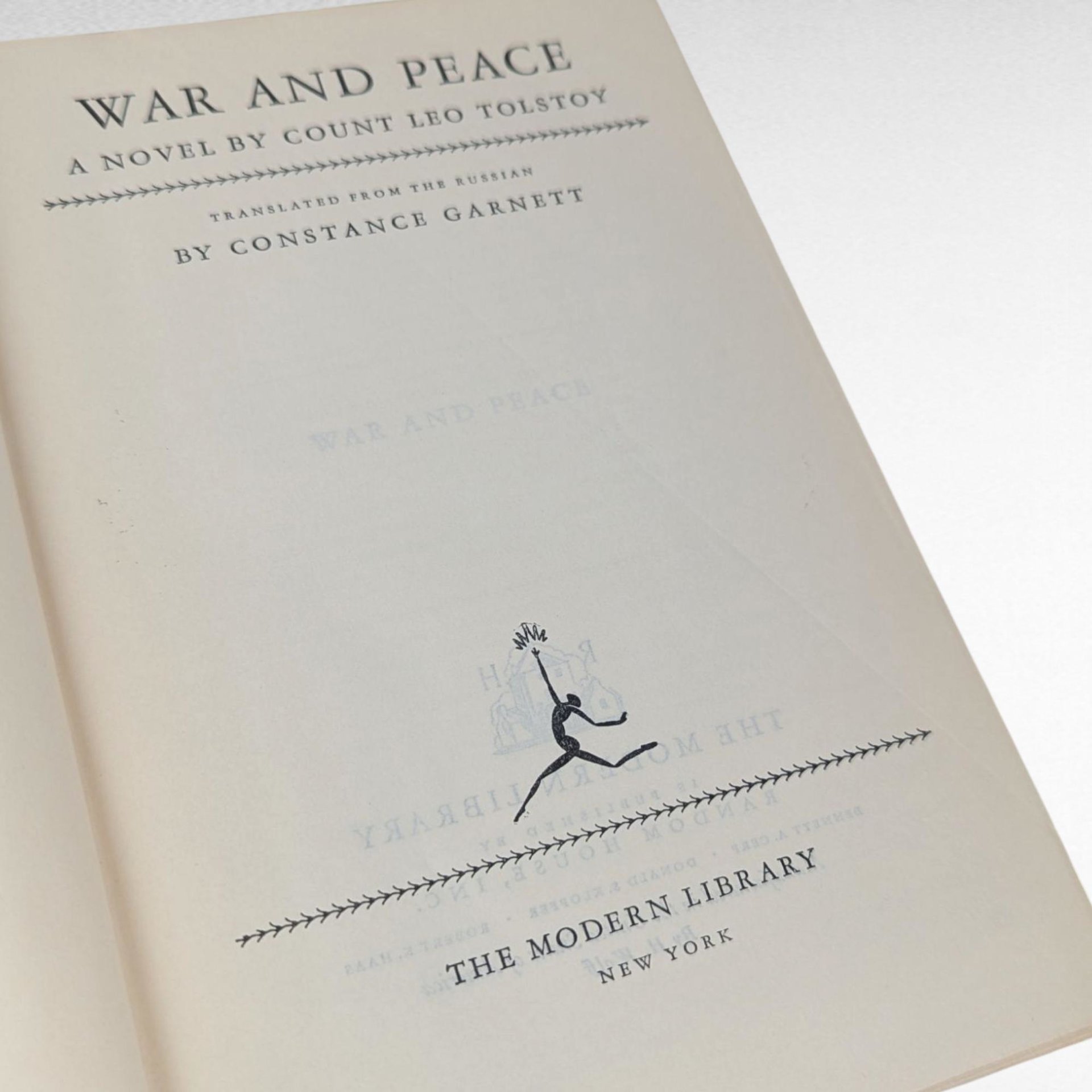 Vintage Modern Library War and Peace, Leo Tolstoy Hardcover, Classic Literature Gift, Antique World Literature