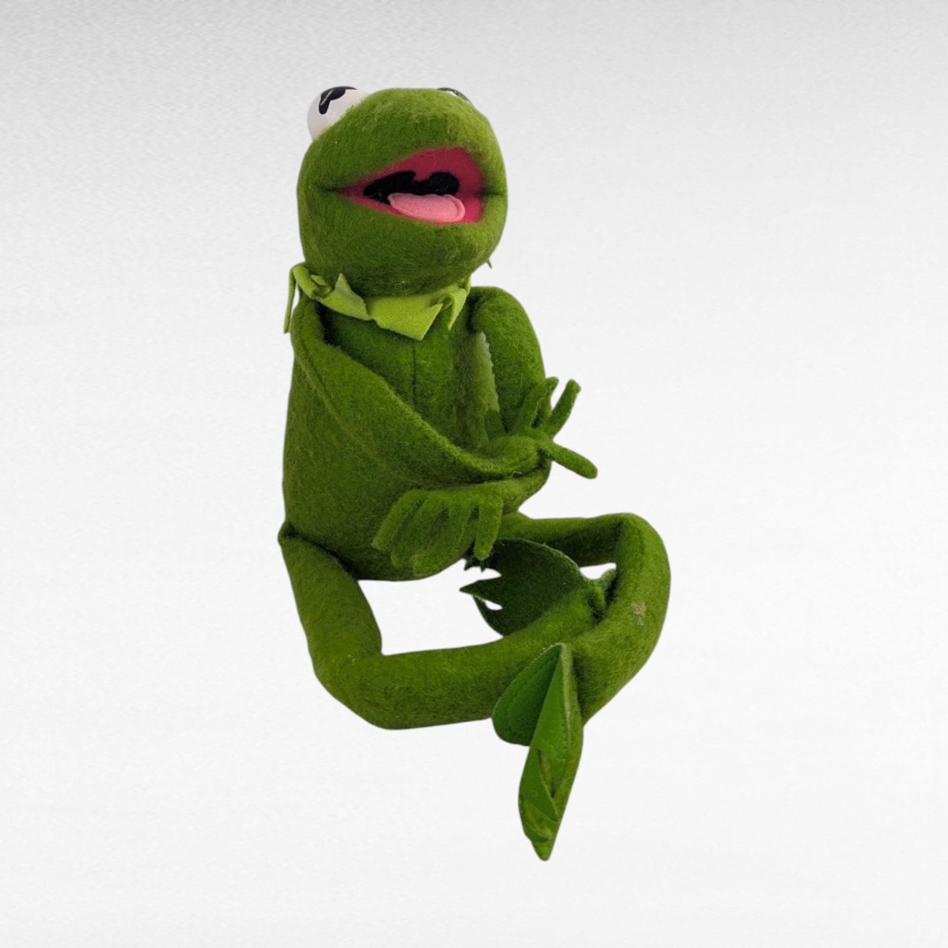 1976 Fisher Price Kermit Frog Doll, Vintage Muppets Toy, Posable Plush Figure, Classic TV Character Gift