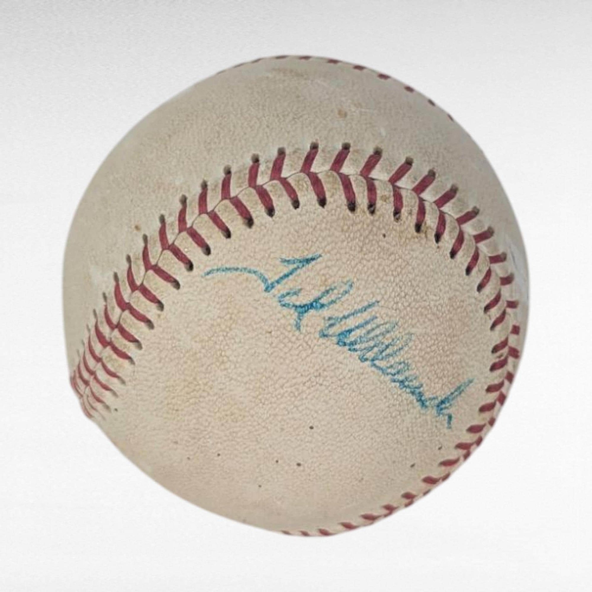 Ted Uhlaender Autographed Baseball,Vintage 70s, MN Twins, Wilson Little League Signed Ball, Display Collectible