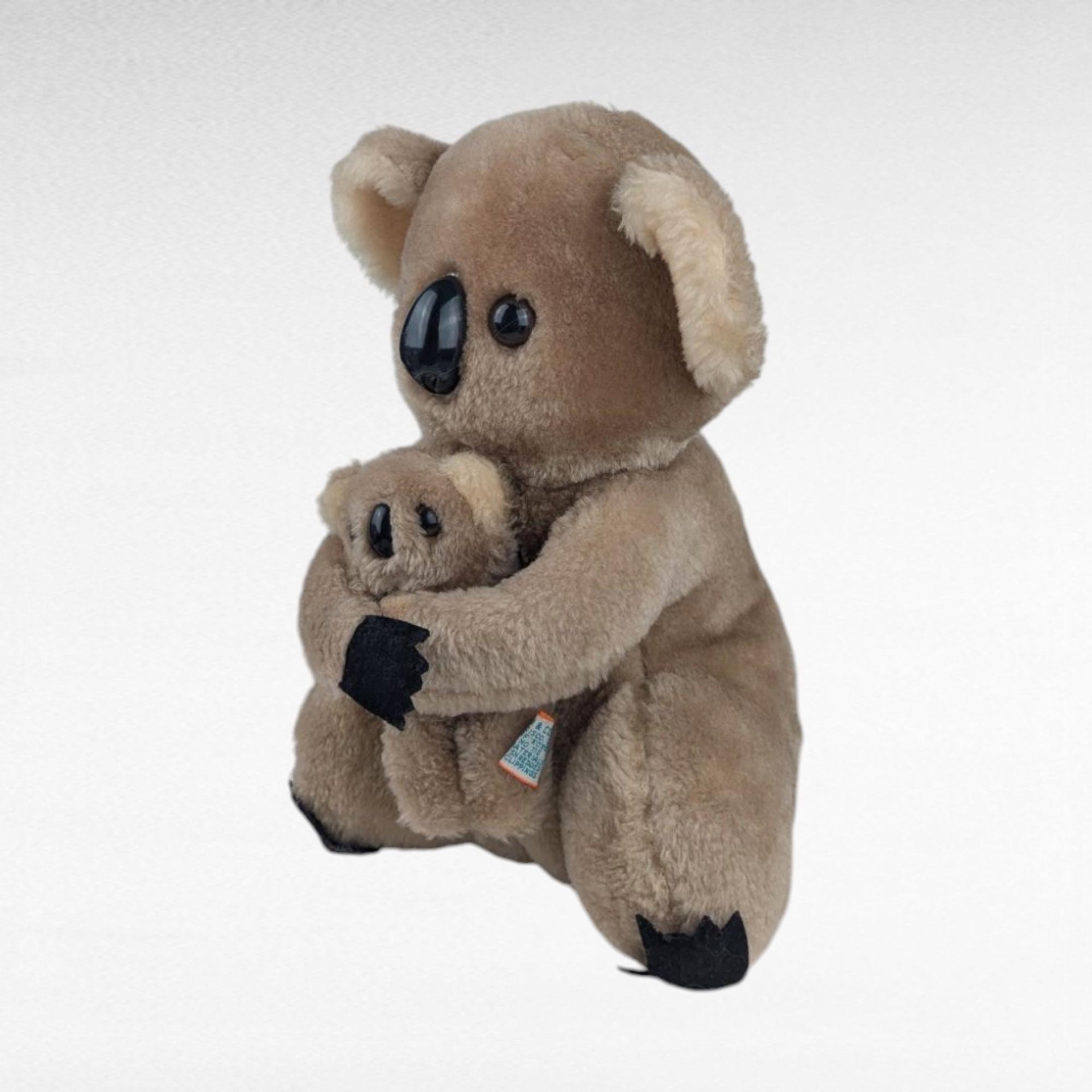 Vintage 1978 Dakin Koala Plush with Baby, Mama and Baby Koala Stuffed Animal, Collectible Dakin Toy