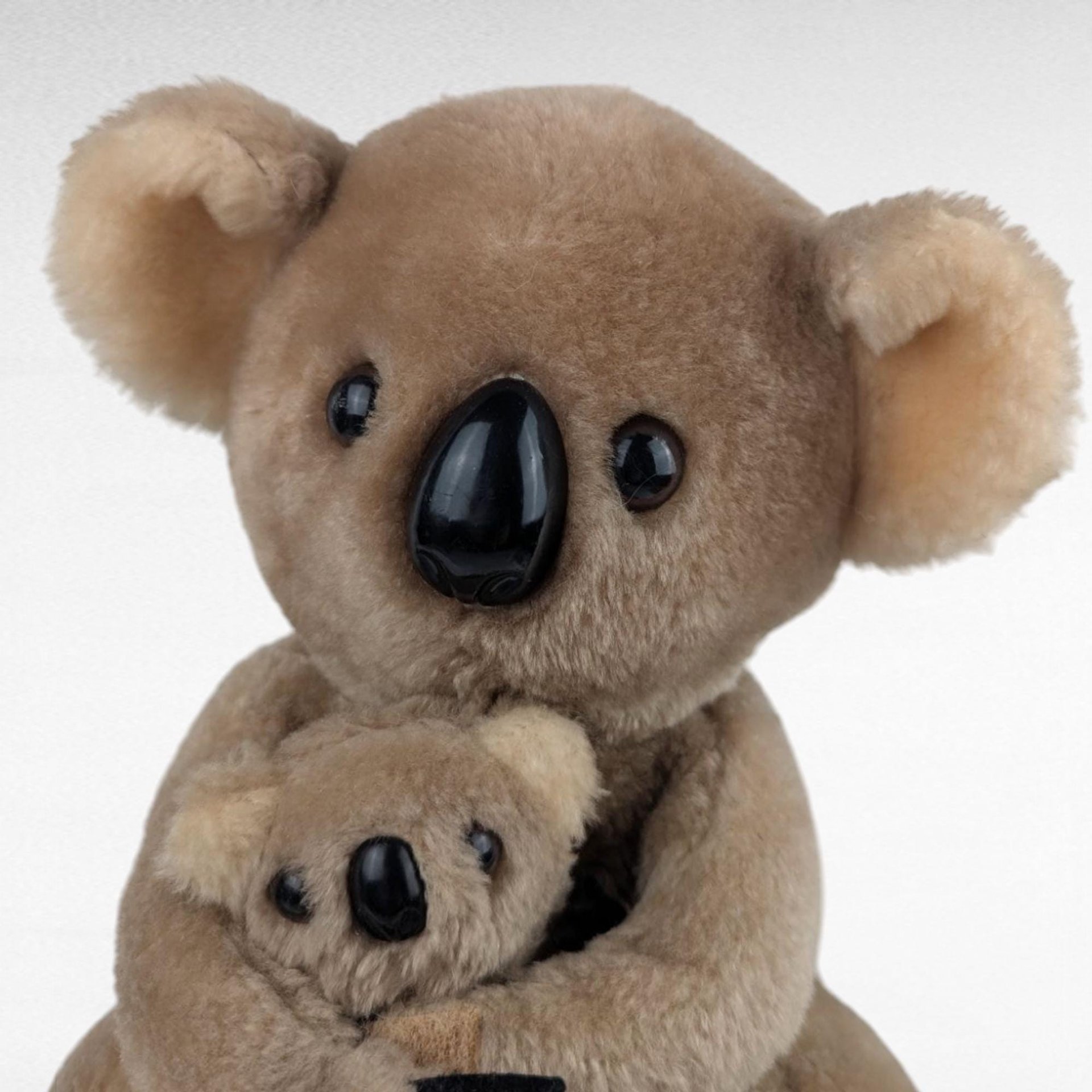 Vintage 1978 Dakin Koala Plush with Baby, Mama and Baby Koala Stuffed Animal, Collectible Dakin Toy