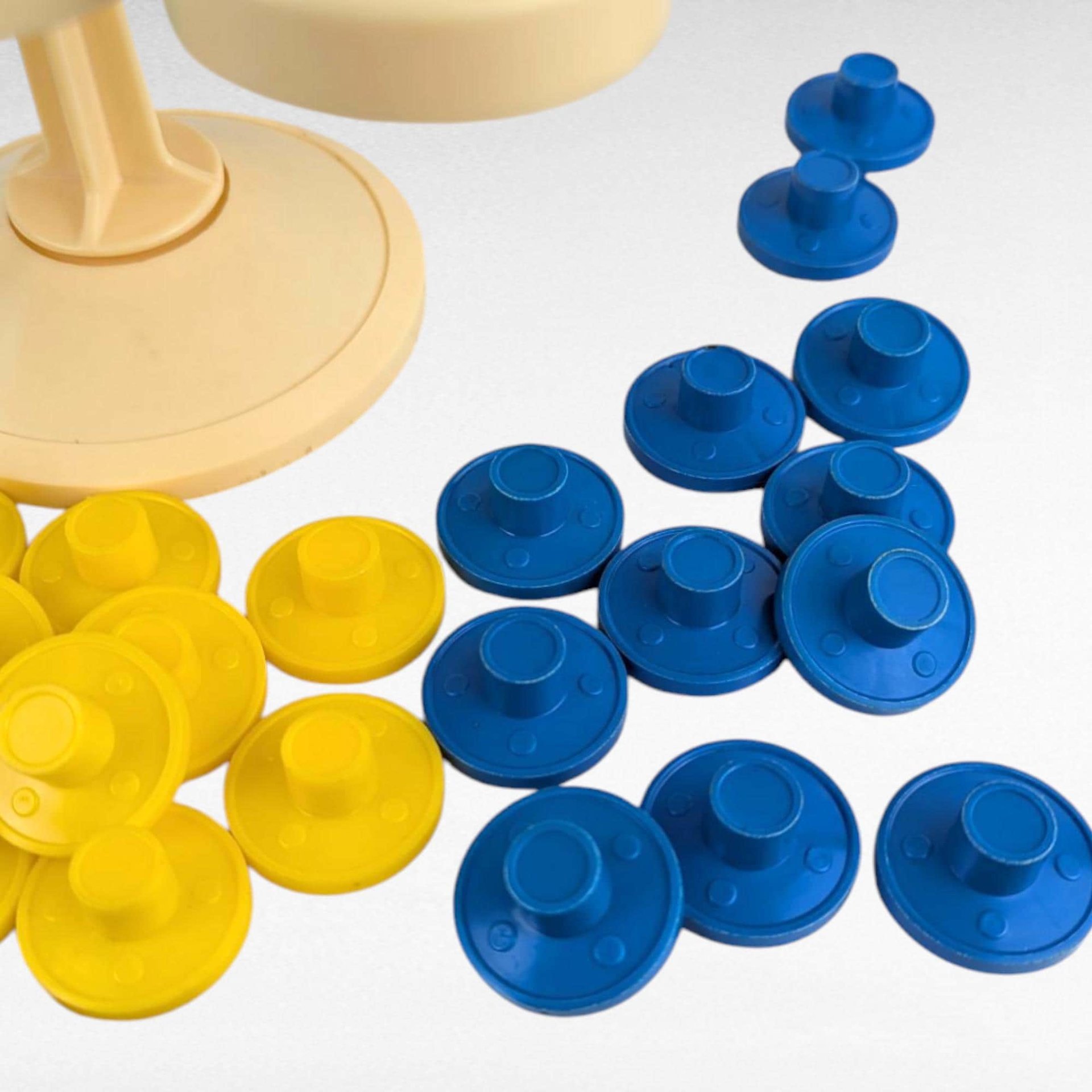 Complete 1984 Pressman Topple Game: Vintage Stacking & Balance Challenge, All Pieces, Instructions on Box