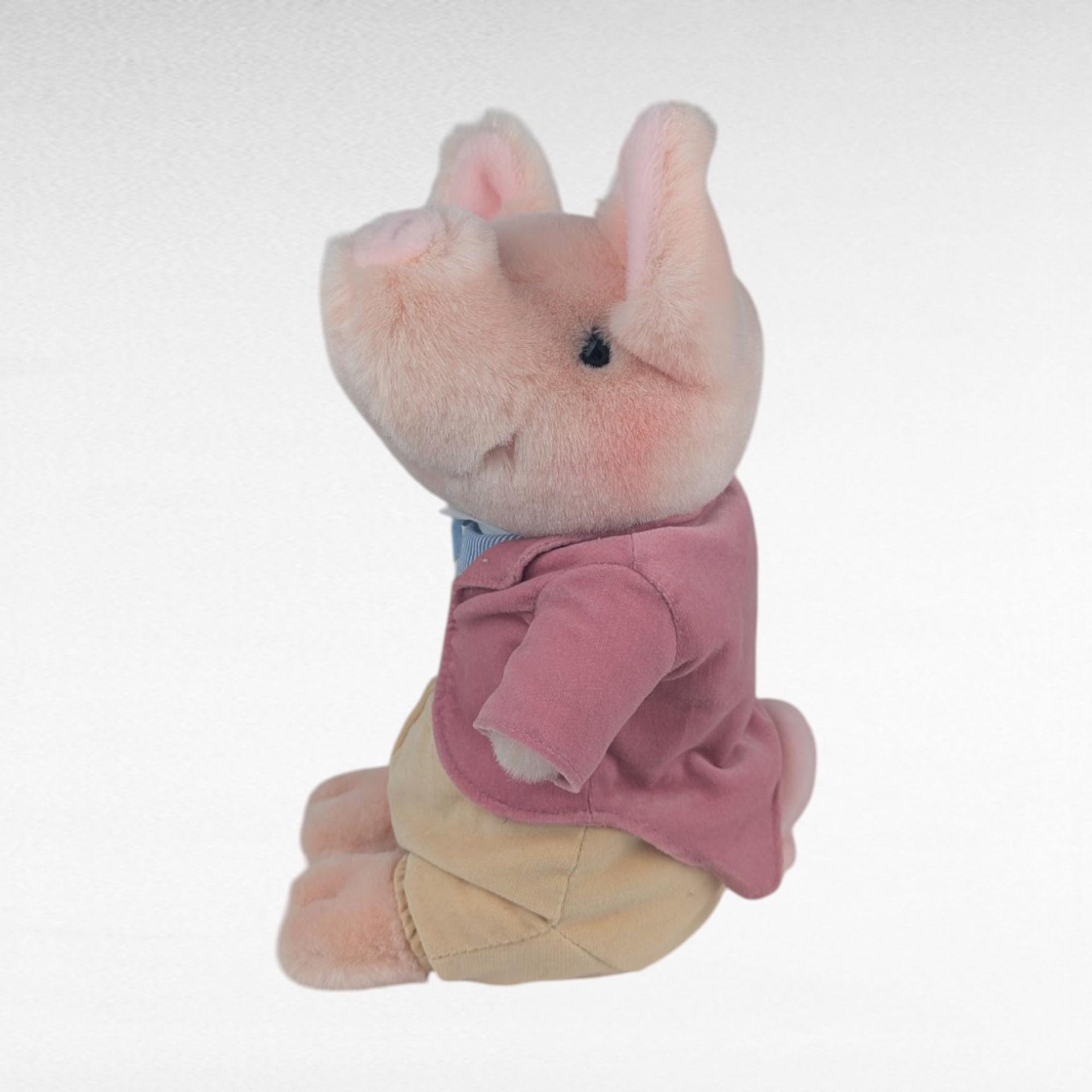 Vintage Beatrix Potter Pigling Bland Plush, 10 Inch Eden Frederick Warne Collectible Stuffed Animal Pig Toy