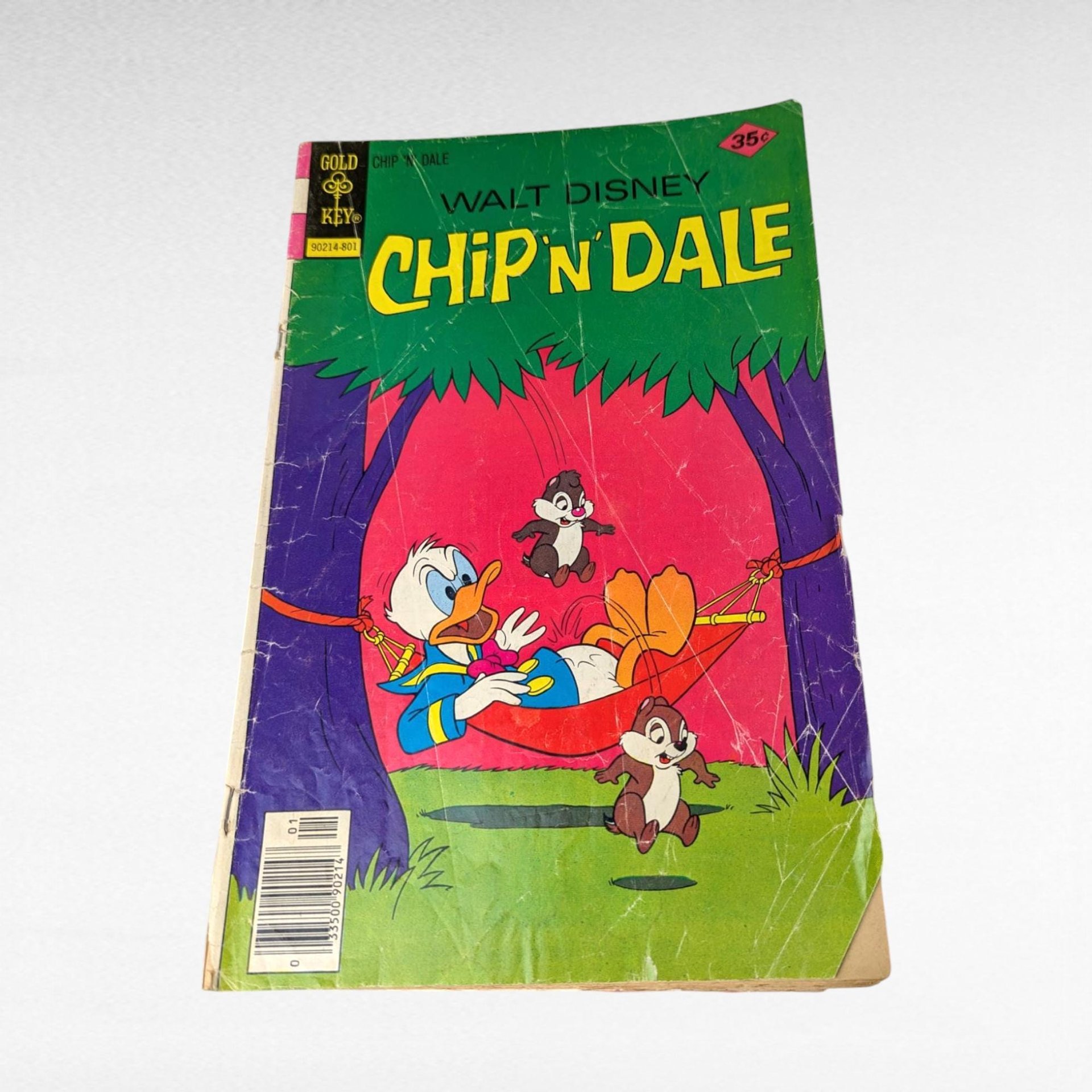 Vintage Disney Comic Book Lot of 3, 1960s-70s Whitman Comics, Huey Dewey & Louie, Chip n Dale, Low Grade Reader Copy Bundle