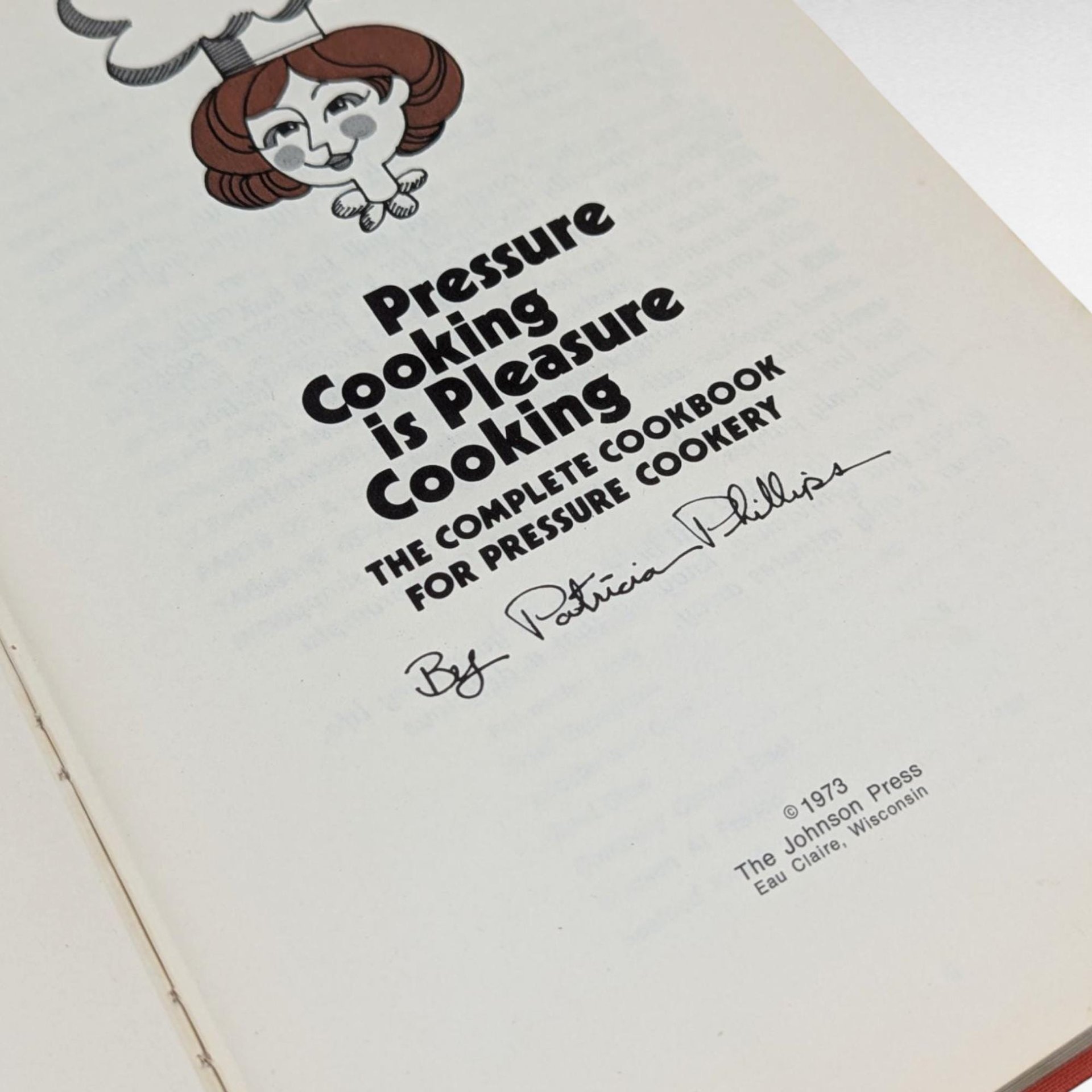Vintage Pressure Cooking Cookbook, 1980 Pleasure Cooking by Patricia Phillips, Hardcover Recipe Book, Mid Century Kitchen Reference