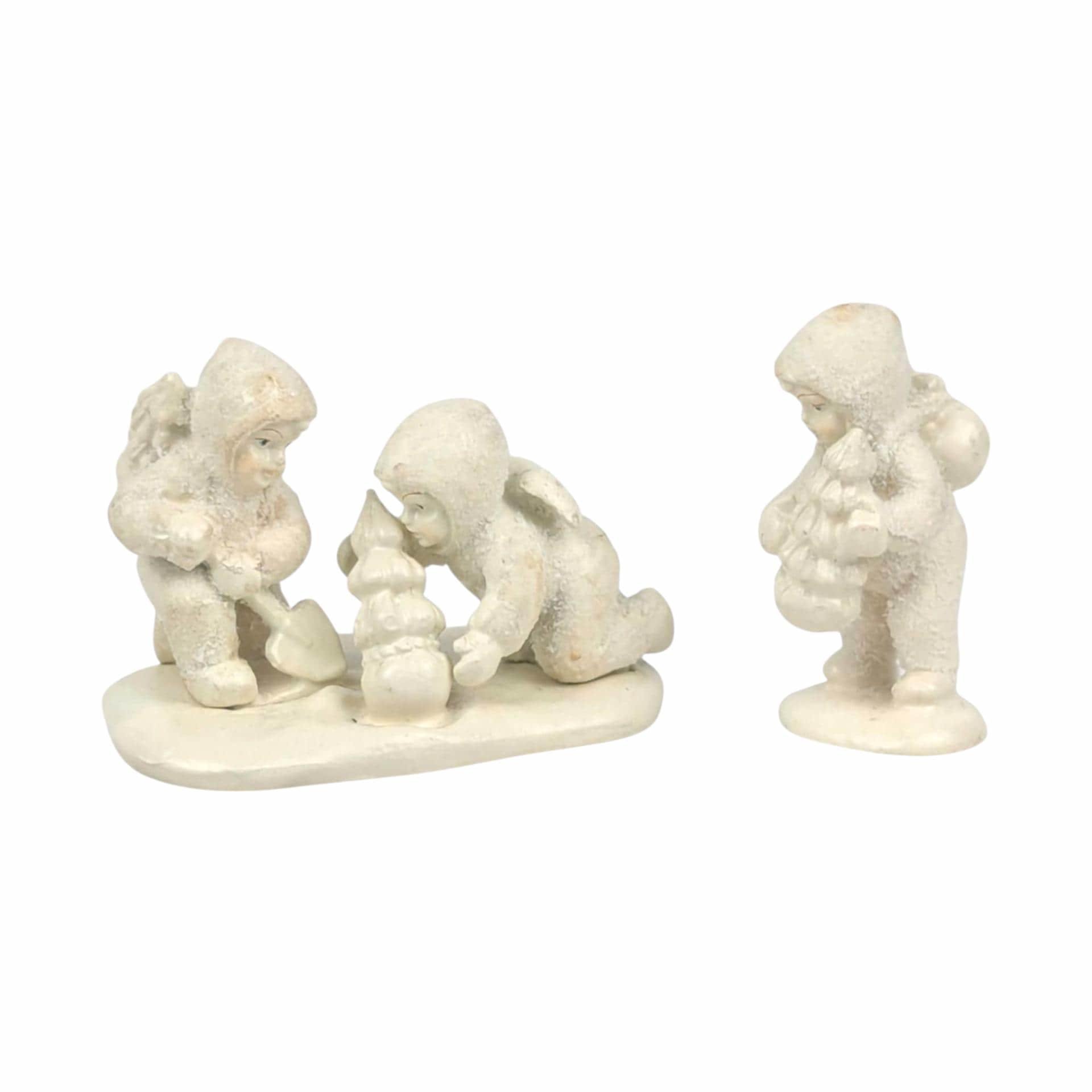 Vintage Dept 56 Snowbabies Pewter Figurine: Christmas Village Decor (With Box) - You Choose