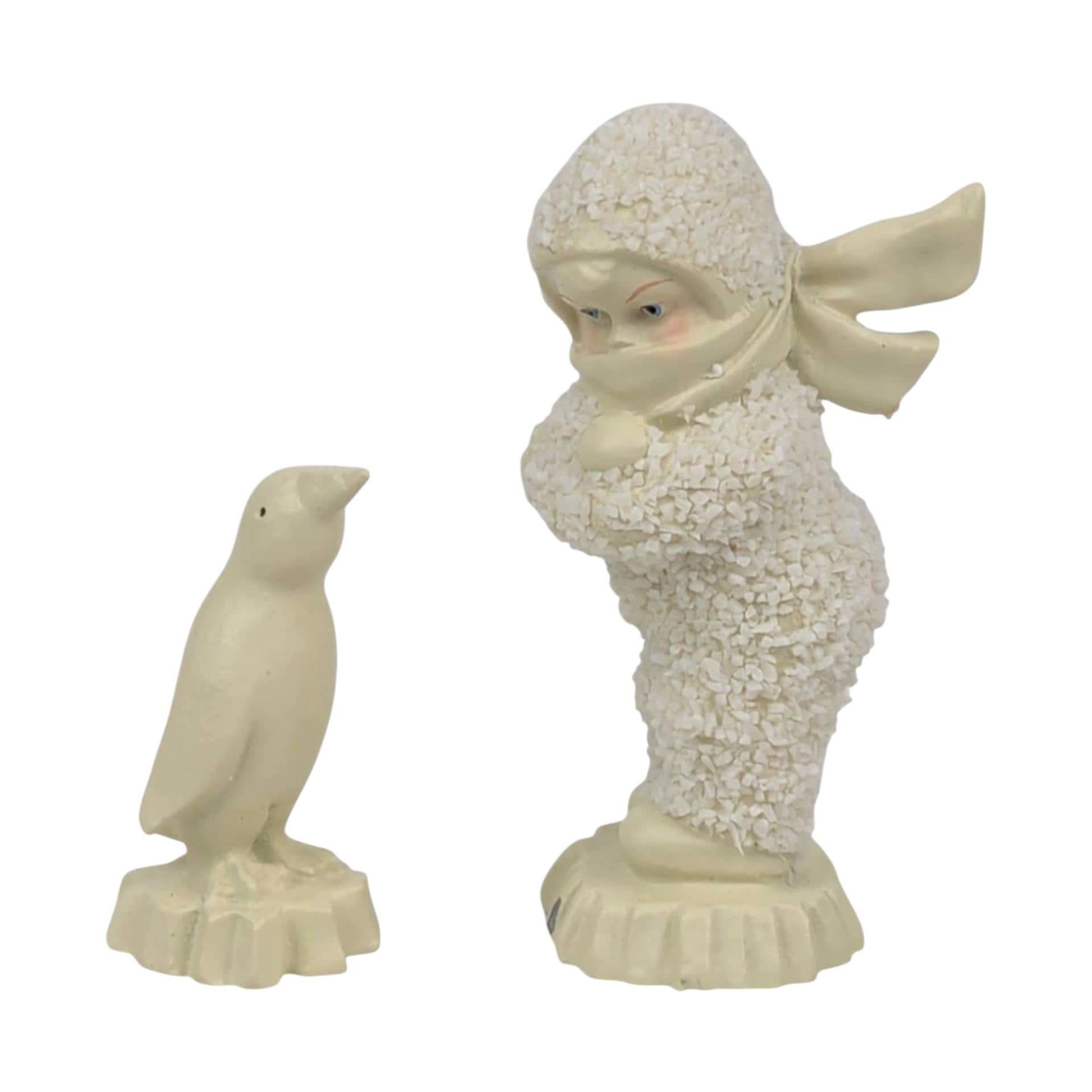 Vintage Dept 56 Snowbabies Pewter Figurine: Christmas Village Decor (With Box) - You Choose