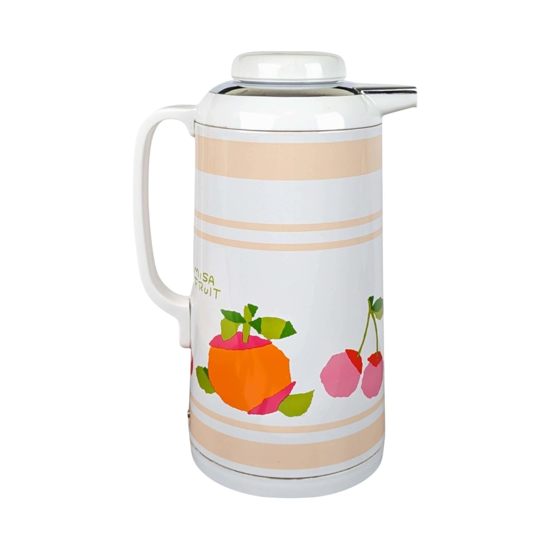 Vintage Diamond Misa Fruit Insulated Serving Pitcher, 1 Liter,  Mid-Century Modern, Made in Japan, with Original Box