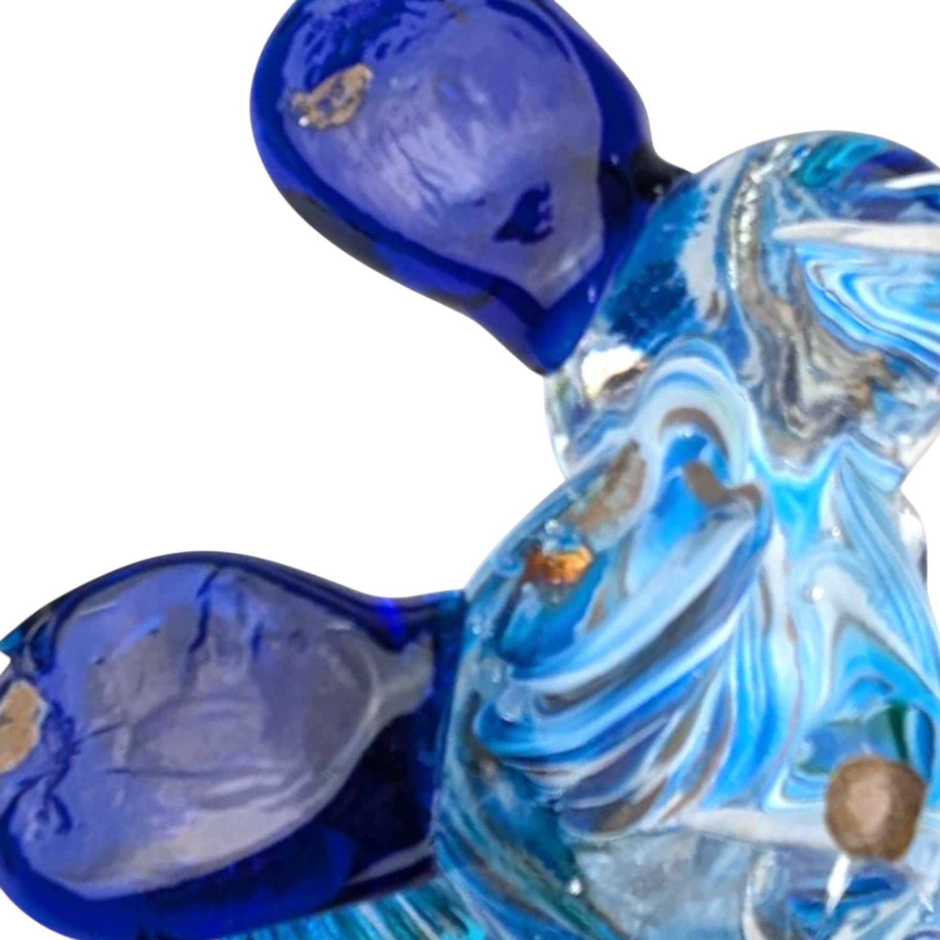 Vintage Hand Blown Glass Clown Figurine: Whimsical Decor (12 inch, AS-IS)