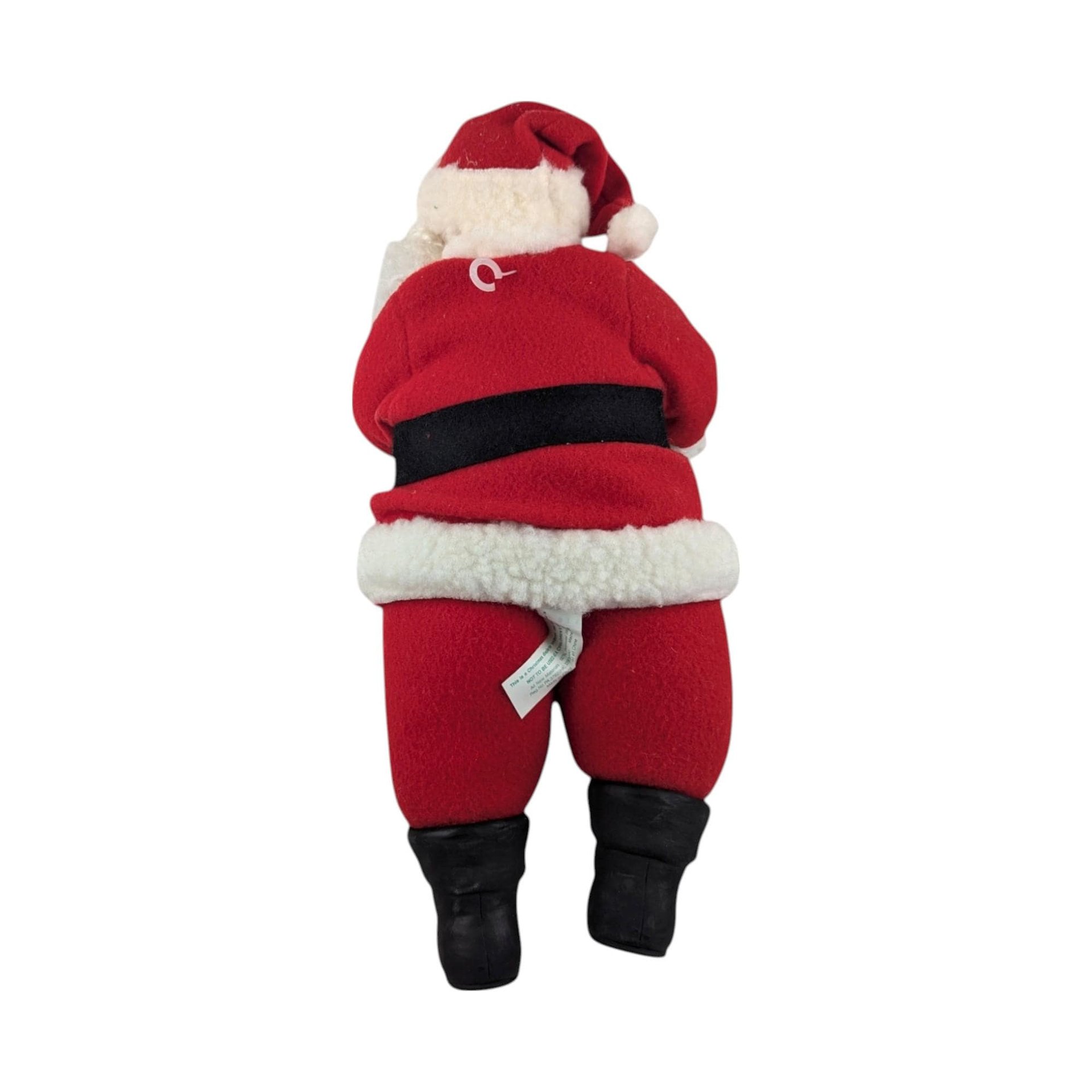 Vintage 1994 Holiday Creations Santa Figure, Christmas Santa Claus Figurine, Plush Santa with Plastic Face, Collectible Santa