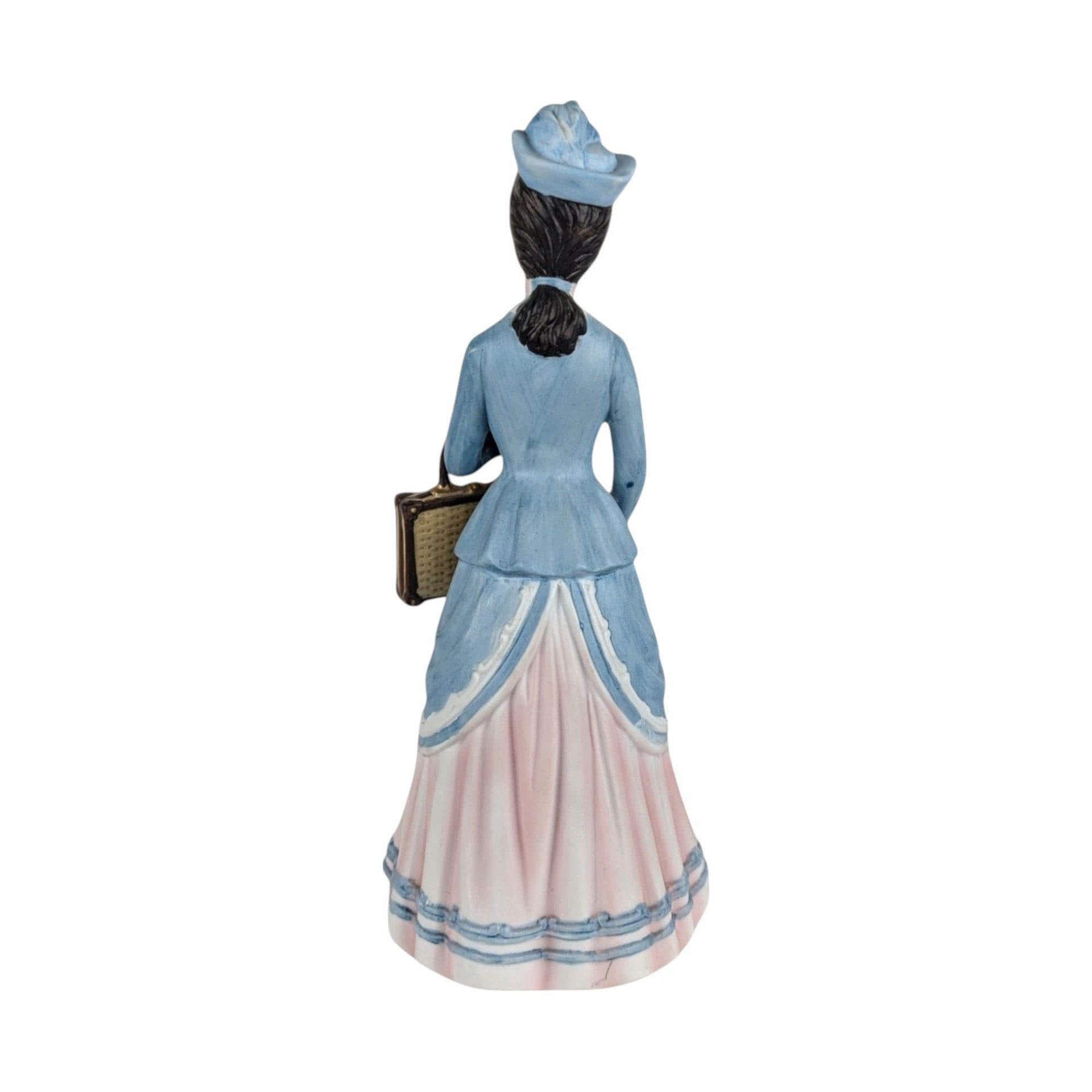 1979 Avon Mrs. Albee Award Figurine, Vintage Avon Collectible, Woman with Hat and Bag, Sales Achievement Award, Ceramic Figurine
