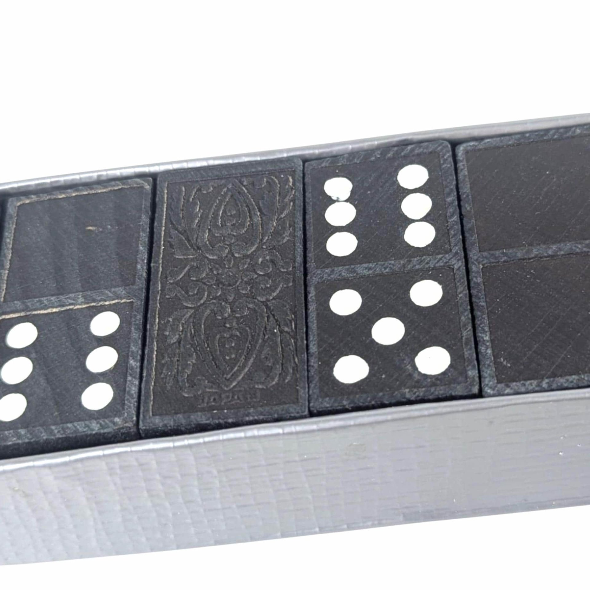 Vintage Dominos Set, Japan Wooden Tiles, 29 Pieces, Classic Game, Gift for Board Game Lovers, Family Game Night