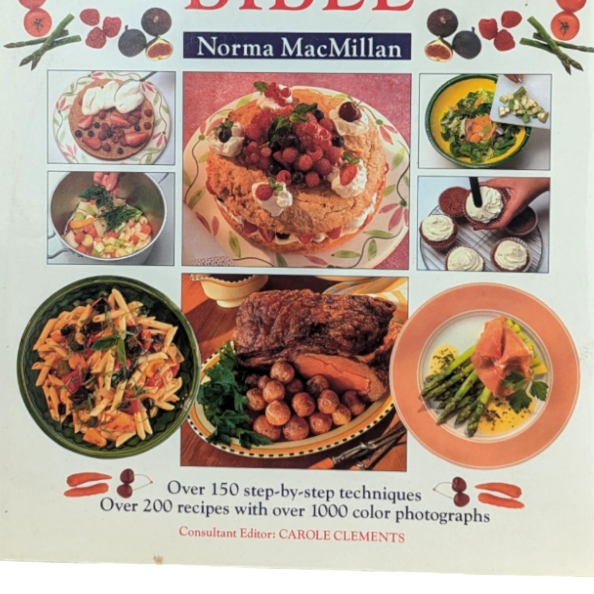 1995 The Cook's Kitchen Bible Cookbook, Norma MacMillan, Hardcover Cookbook, Illustrated Recipes, Cooking Techniques, Gift for Cooks