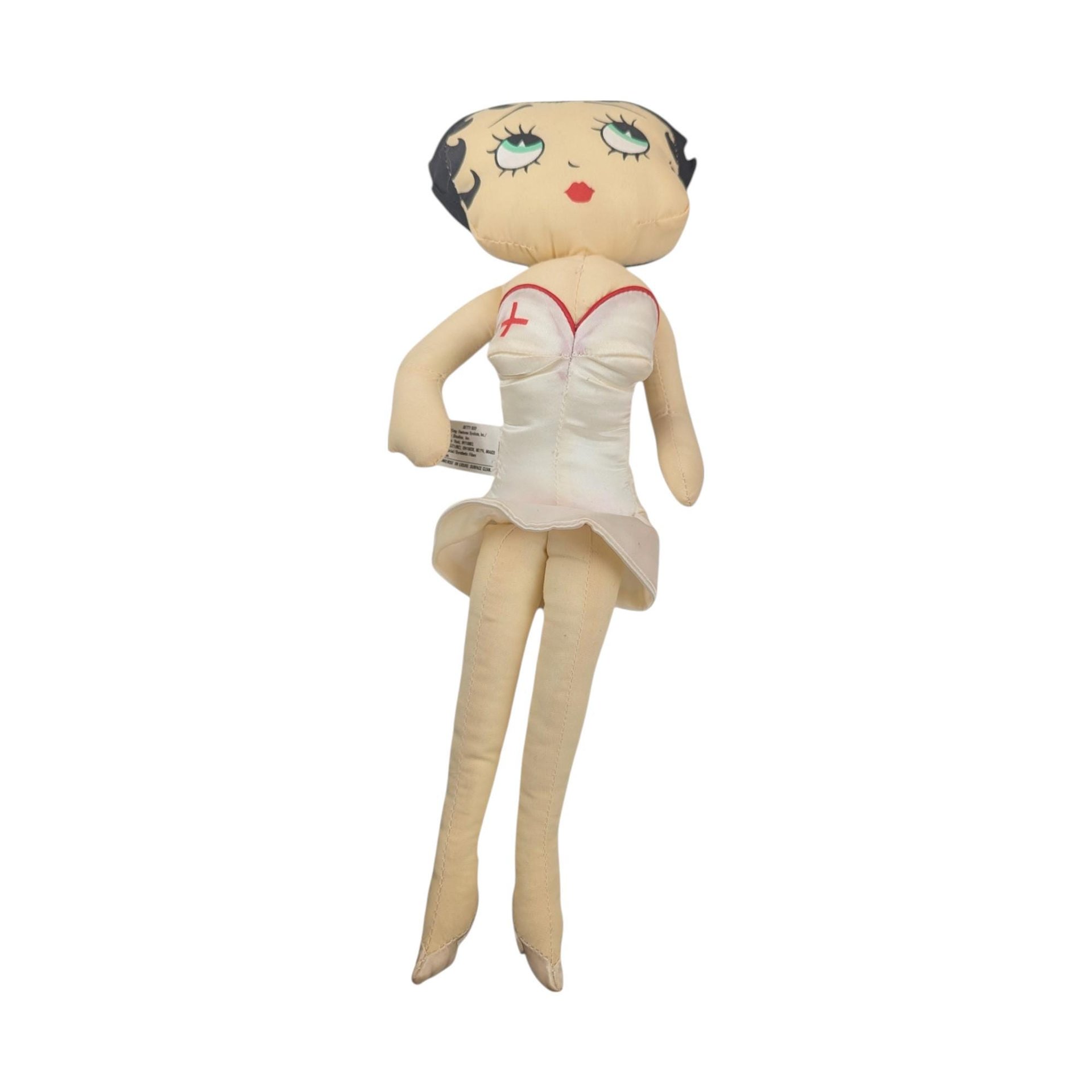 Vintage Betty Boop Lot - Motorcycle Mug, Nurse Plush, Angel Doll, Birthday Betty - Collectible