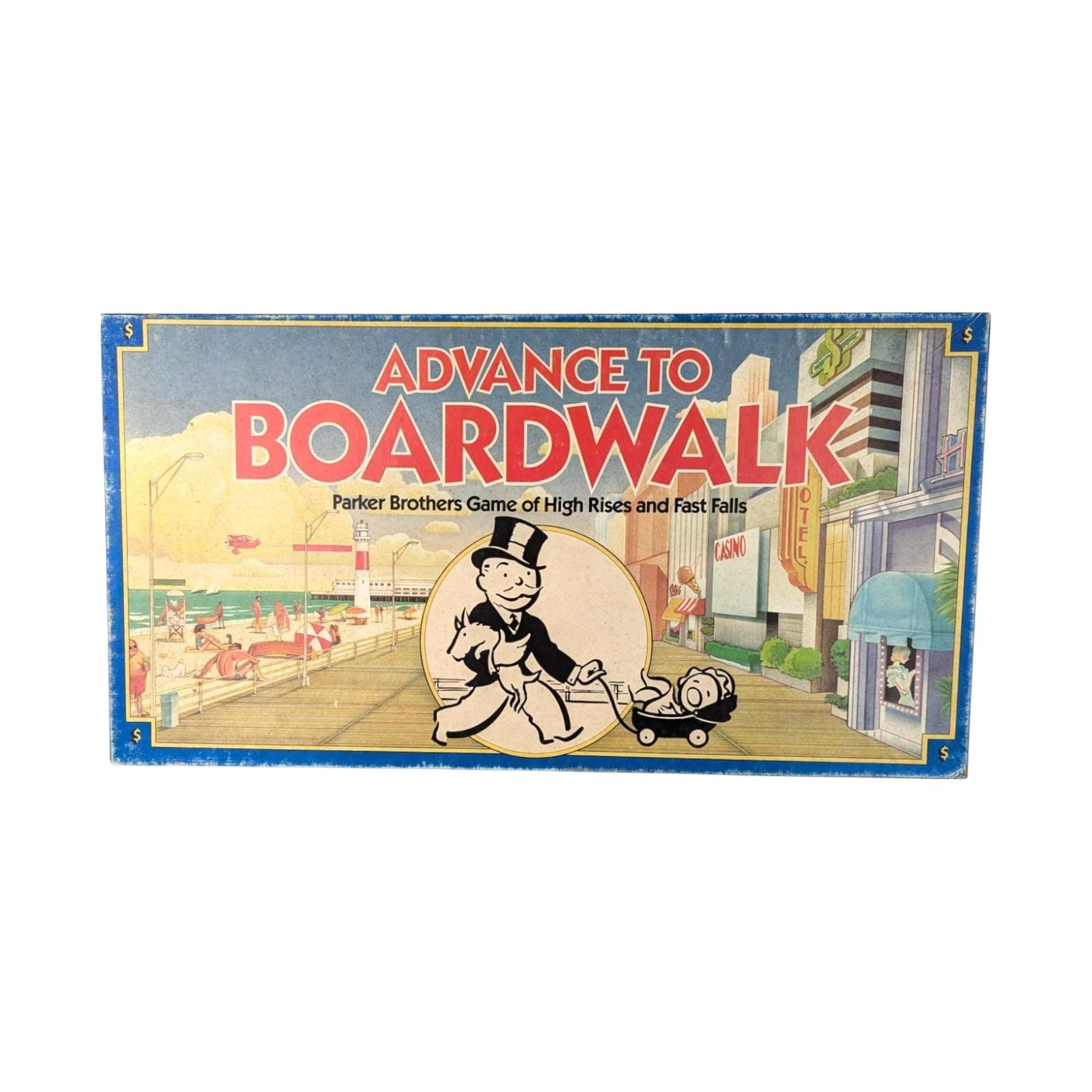 1985 Parker Brothers Advance to Boardwalk Game, Vintage Board Game, Complete Game, Family Game Night, Strategy Game, Collectible Game