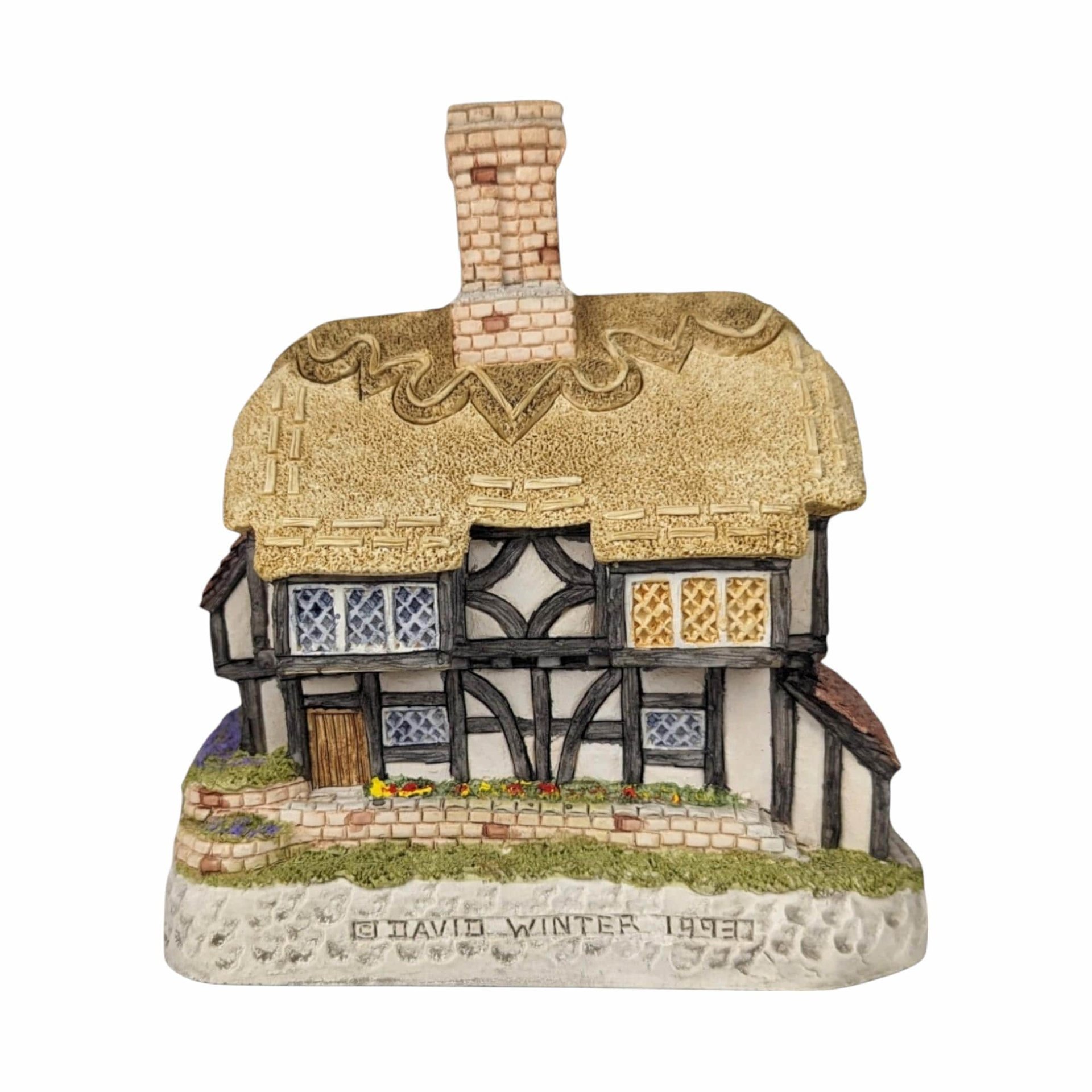 1993 David Winter Cottage "Plum Cottage" | with COA and Original Box | Vintage Collectible